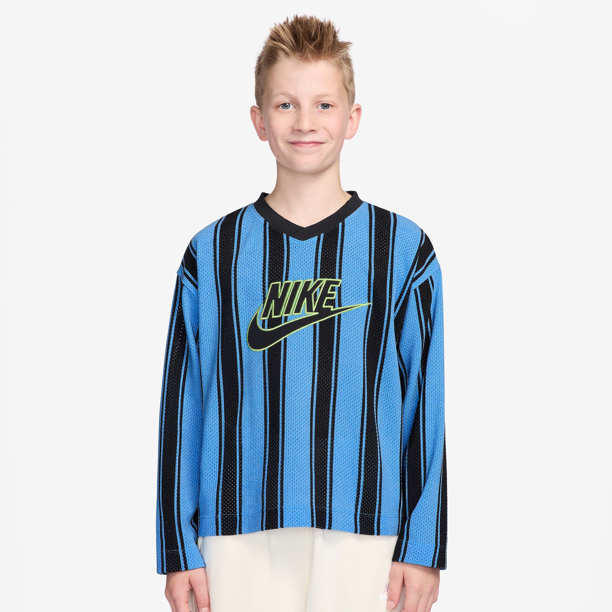 Nike Kids' Sportswear Long Sleeve Mesh Jersey