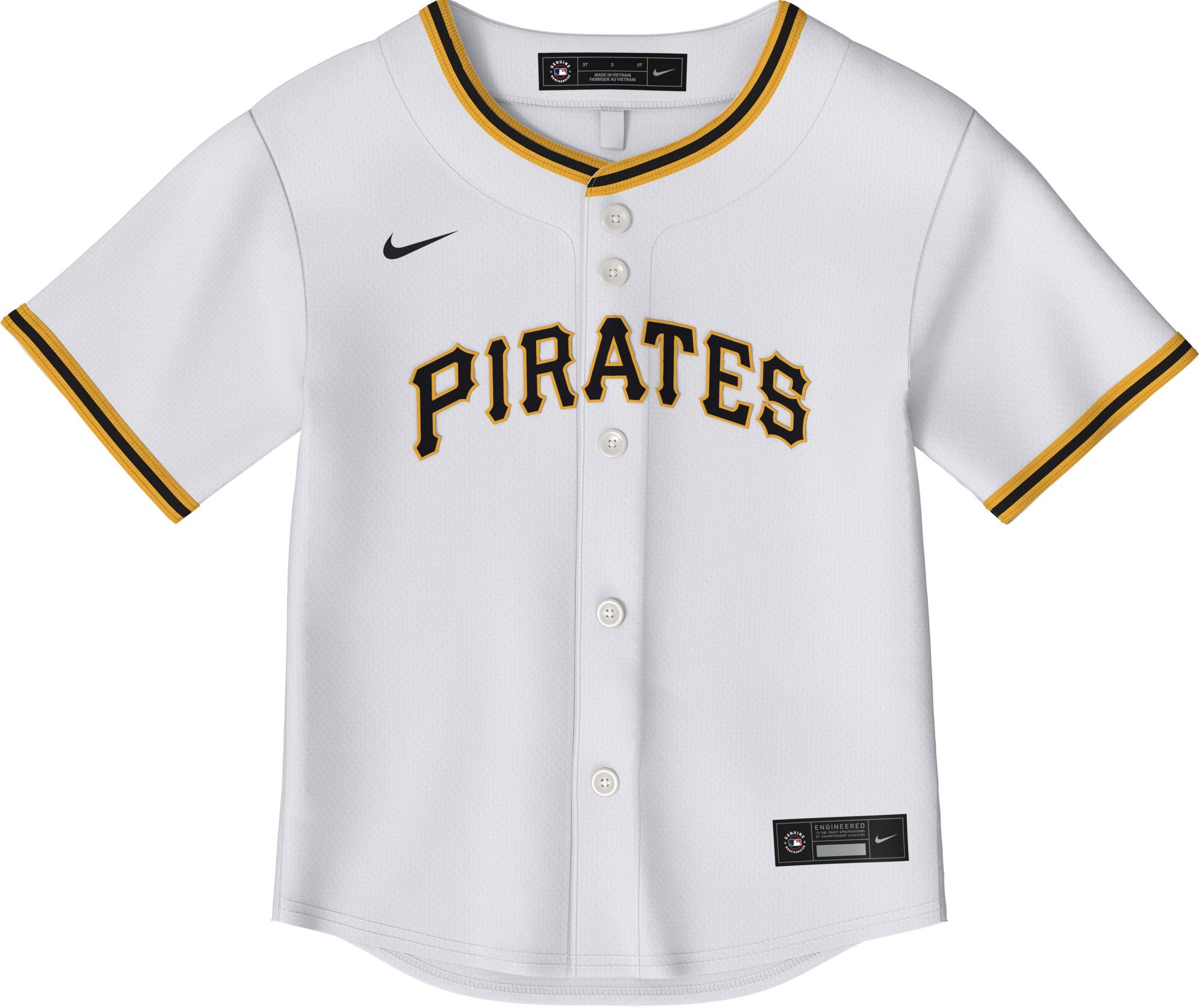 Nike Infant Pittsburgh Pirates Paul Skenes #30 White Replica Jersey