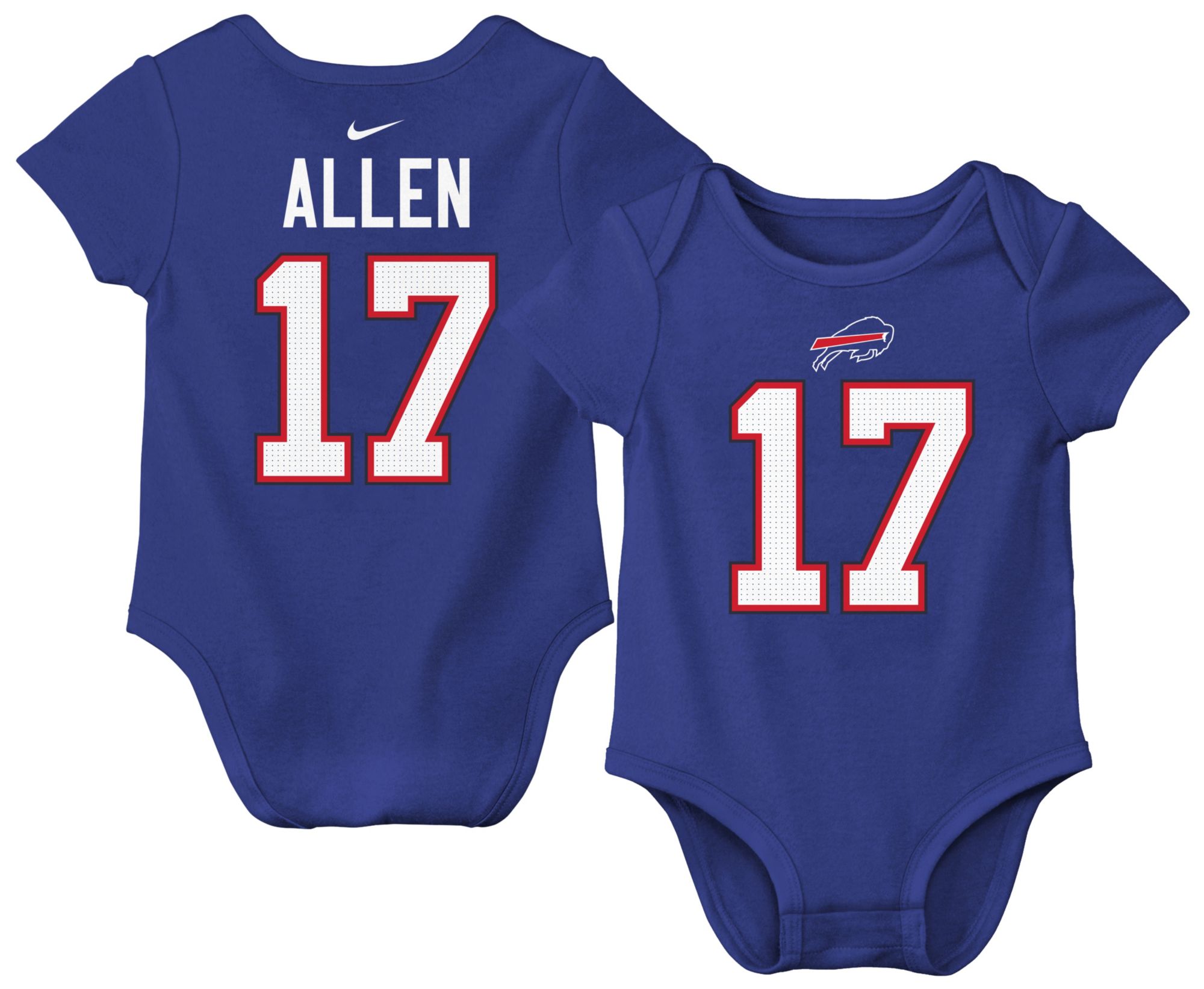 Nike Infant Buffalo Bills Josh Allen #17 Old Royal Newborn Creeper