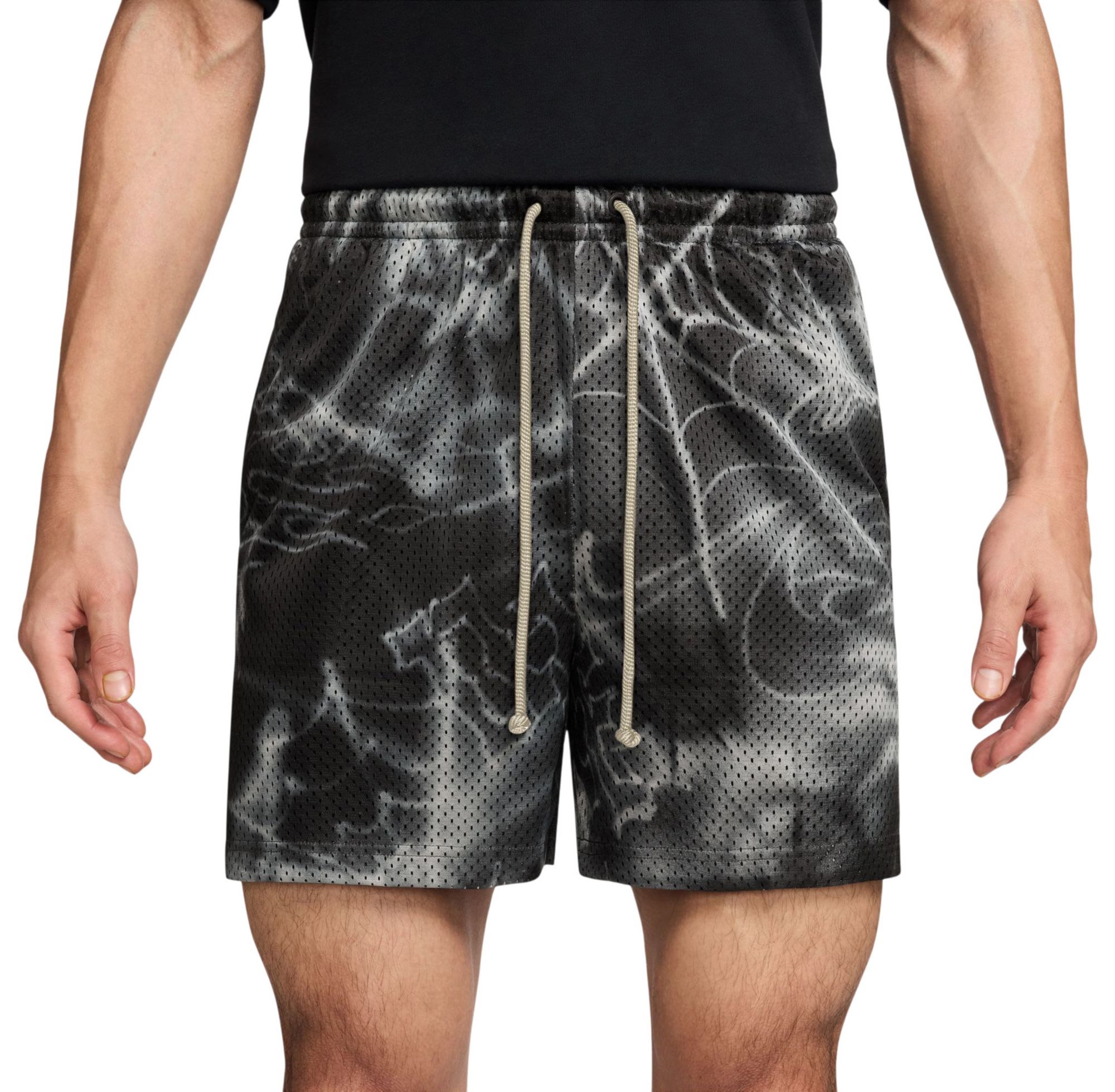 Nike Men's Dri-FIT Standard Issue 5" Mesh Printed Basketball Practice Shorts