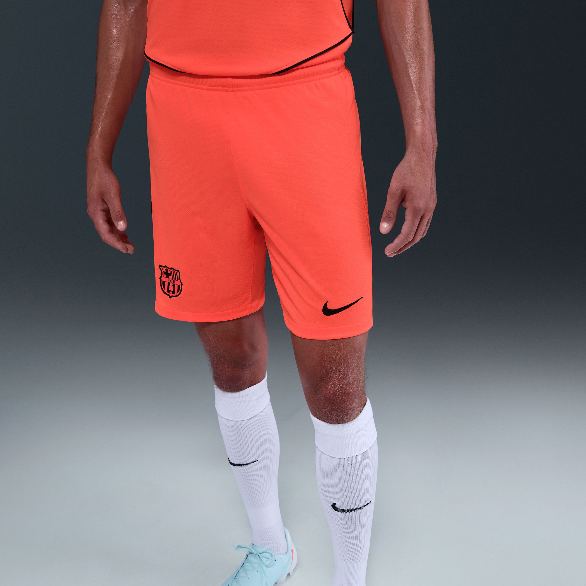 Nike Men's FC Barcelona 2025-26 Orange Third Replica Short