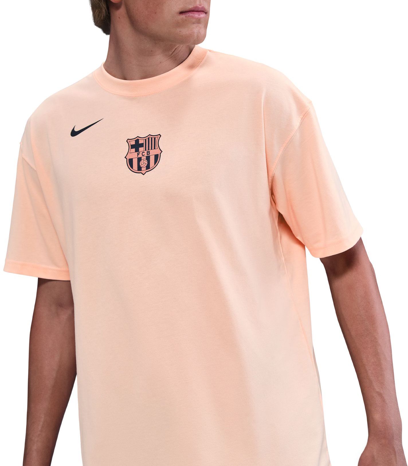 Nike Men's FC Barcelona 2025 Off White T90 Remix Home T-Shirt