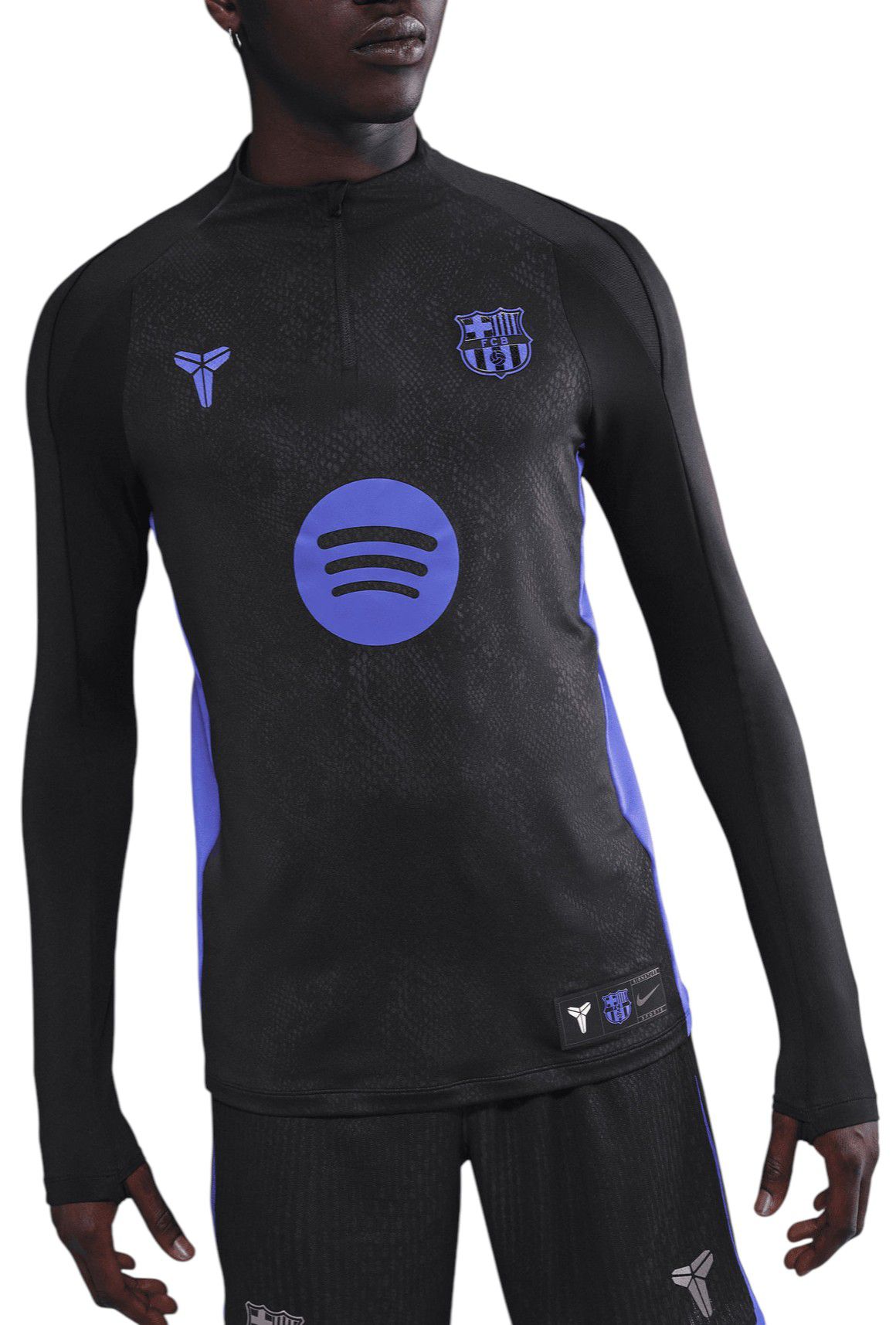 Nike Men's Barcelona 2025 Black Away Prematch Full-Zip Track Jacket