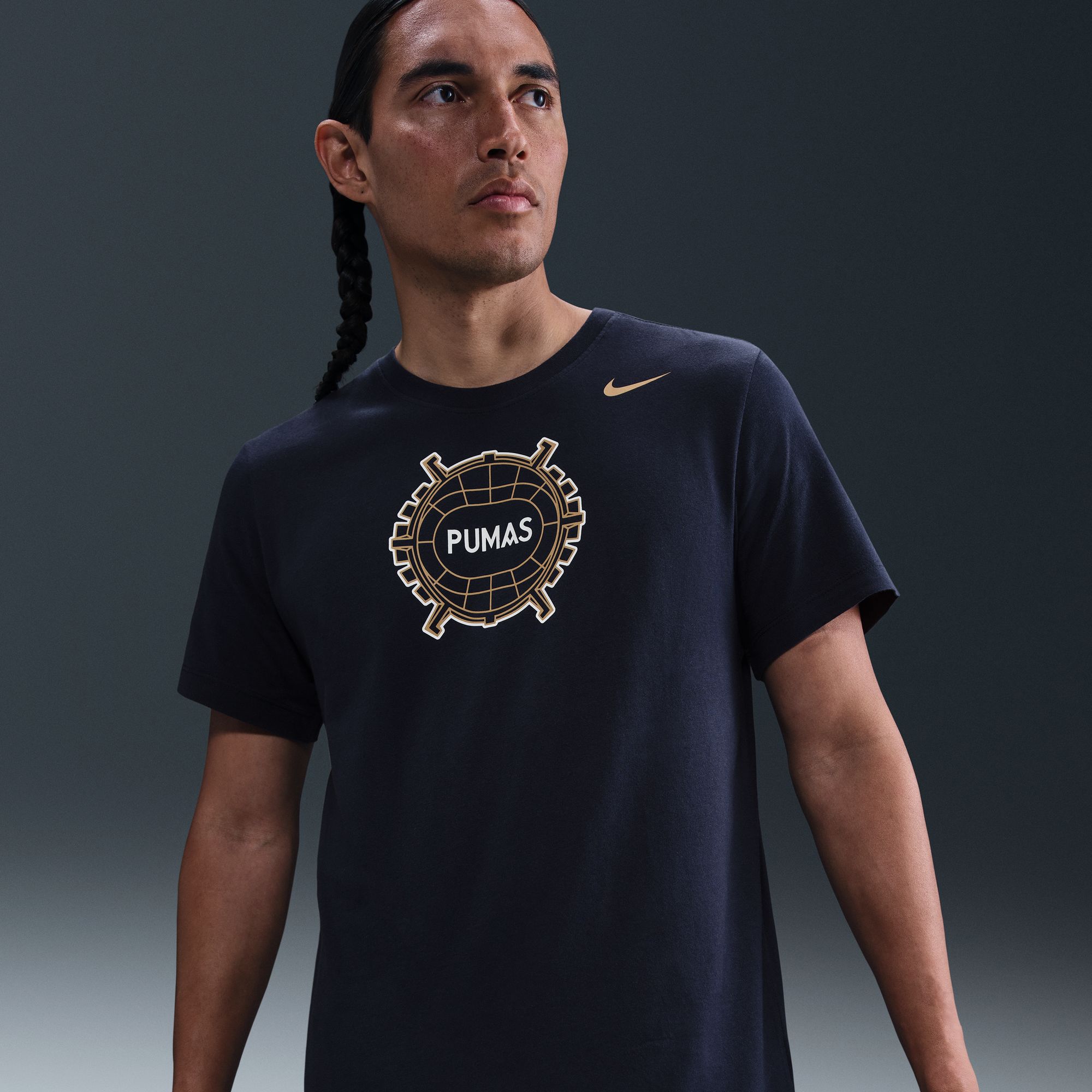 Nike Men's Pumas 2025 Navy Graphic T-Shirt