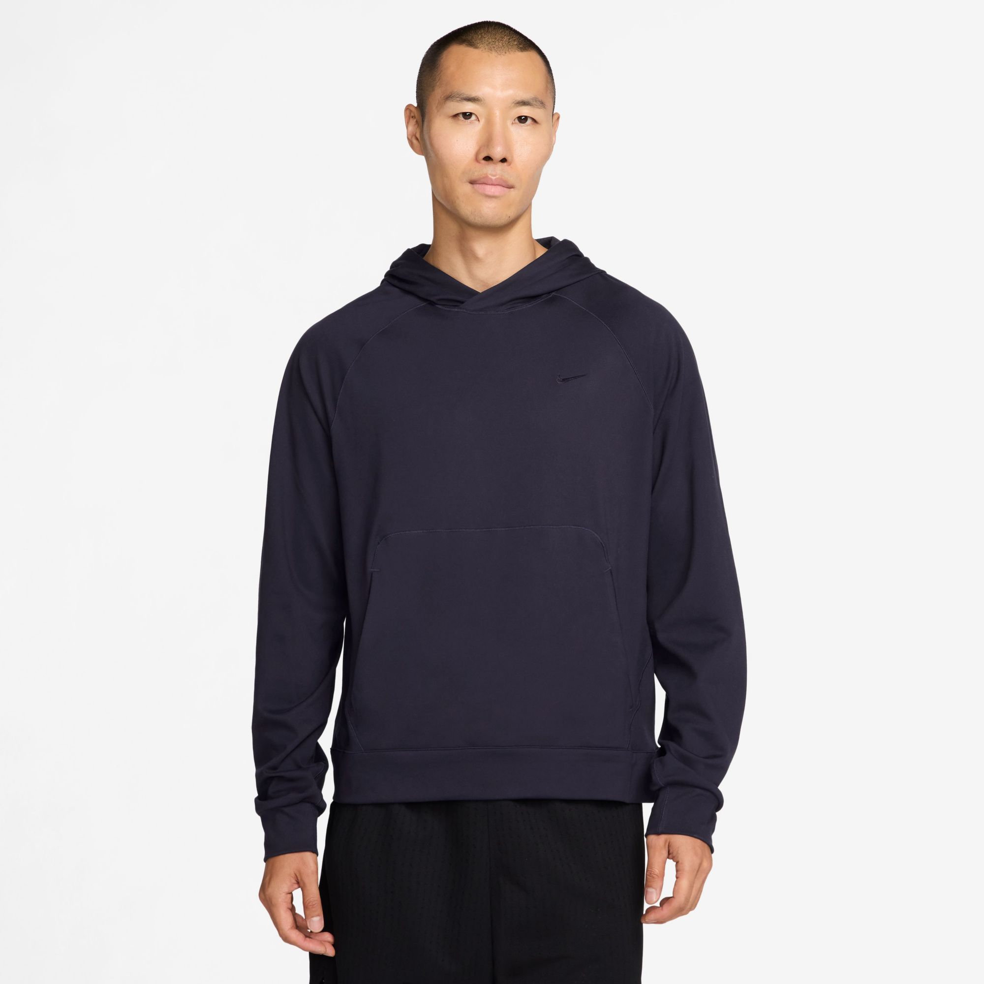 Nike Men's Dri-FIT Primary NanoKnit UV Hoodie, Large, Purple Dynasty