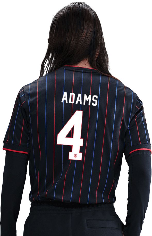 Nike Adult USMNT Tyler Adams #4 2025 Navy "Heartbeat" Away Replica Jersey