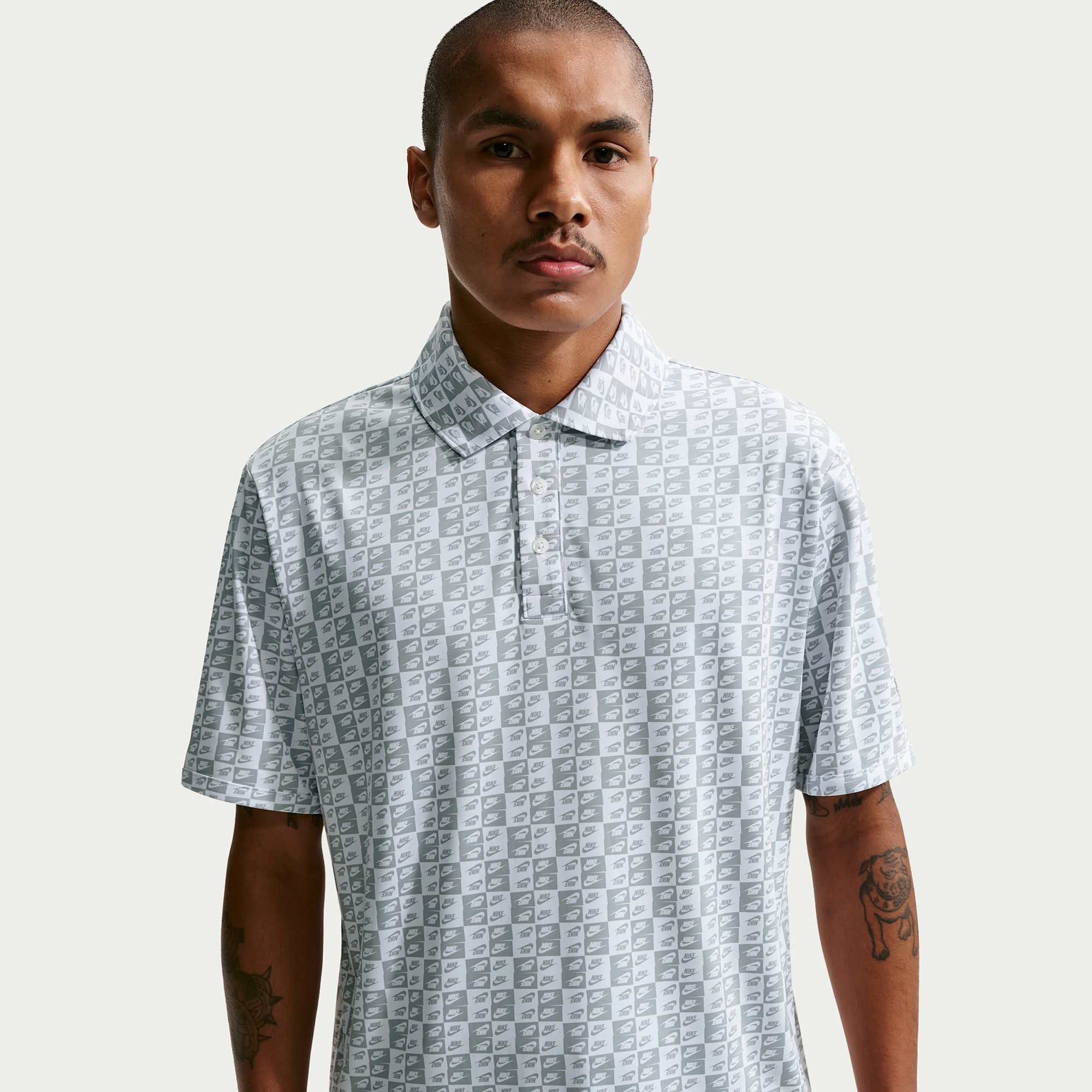 Nike Men's Par Dri-FIT Stacked Icon Golf Polo