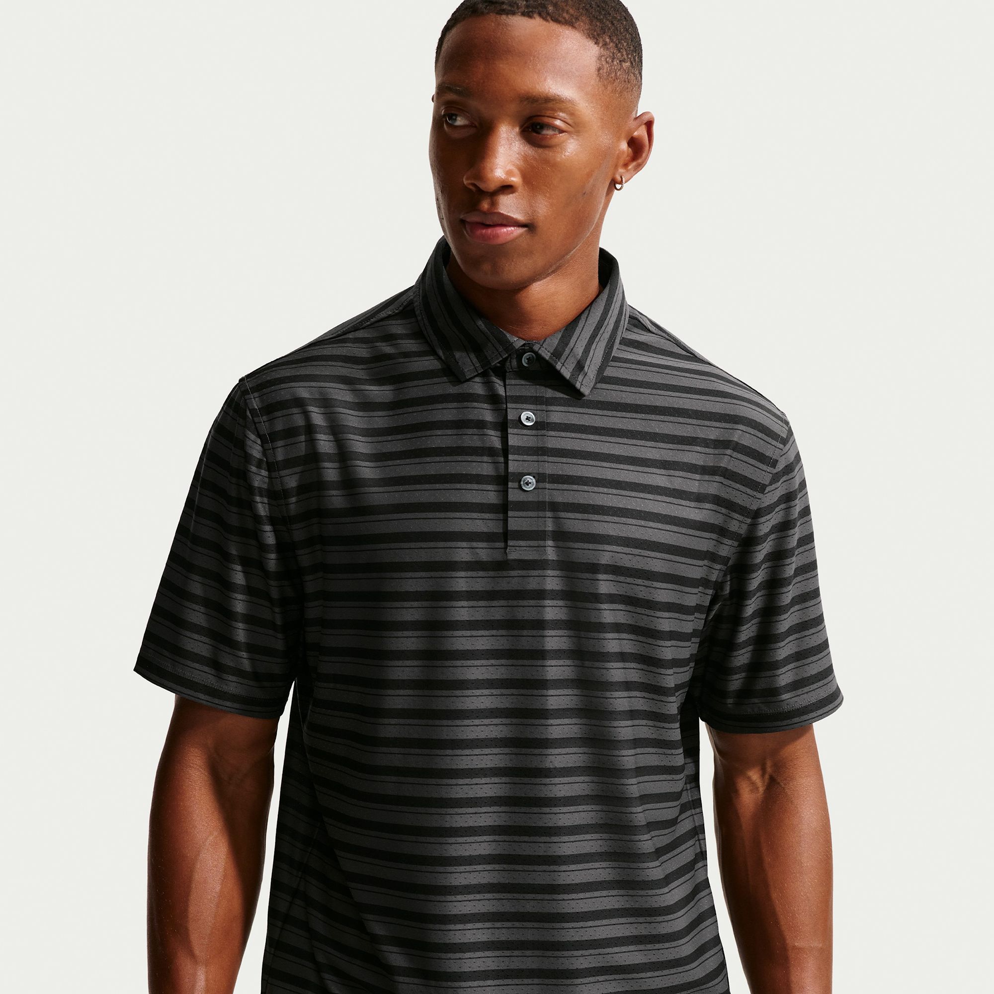 Nike Men's Tailored Performance Dri-FIT Striped Golf polo