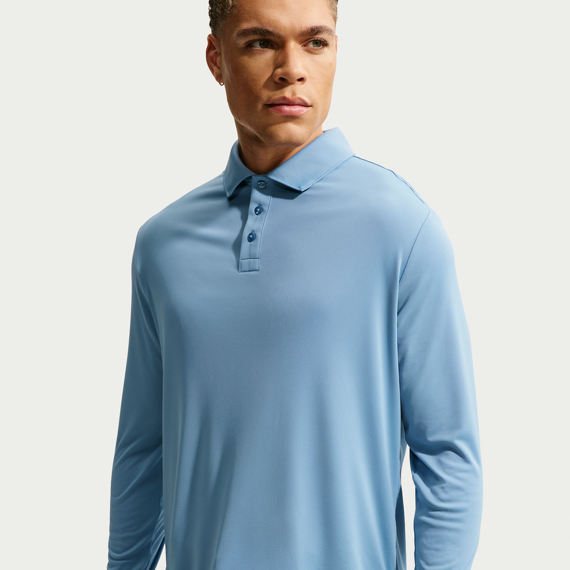 Nike Men's Par Dri-FIT Long Sleeve Tonal Golf Polo