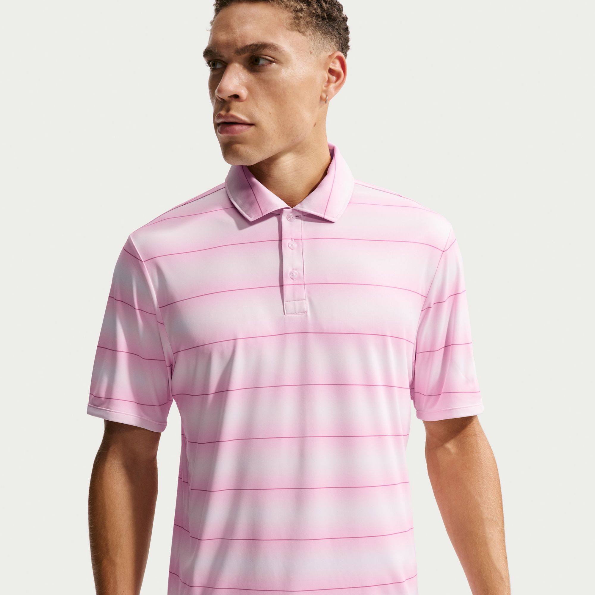 Nike Men's Par Dri-FIT Striped Golf Polo