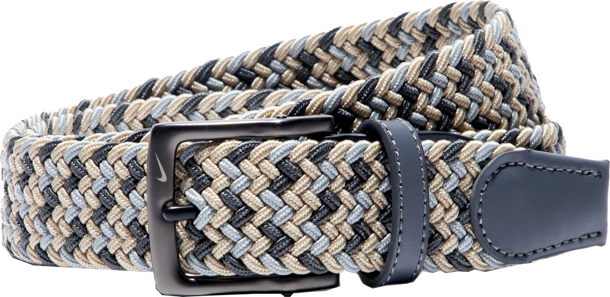 Nike Men's Tour Stretch Woven Multi-Color Golf Belt