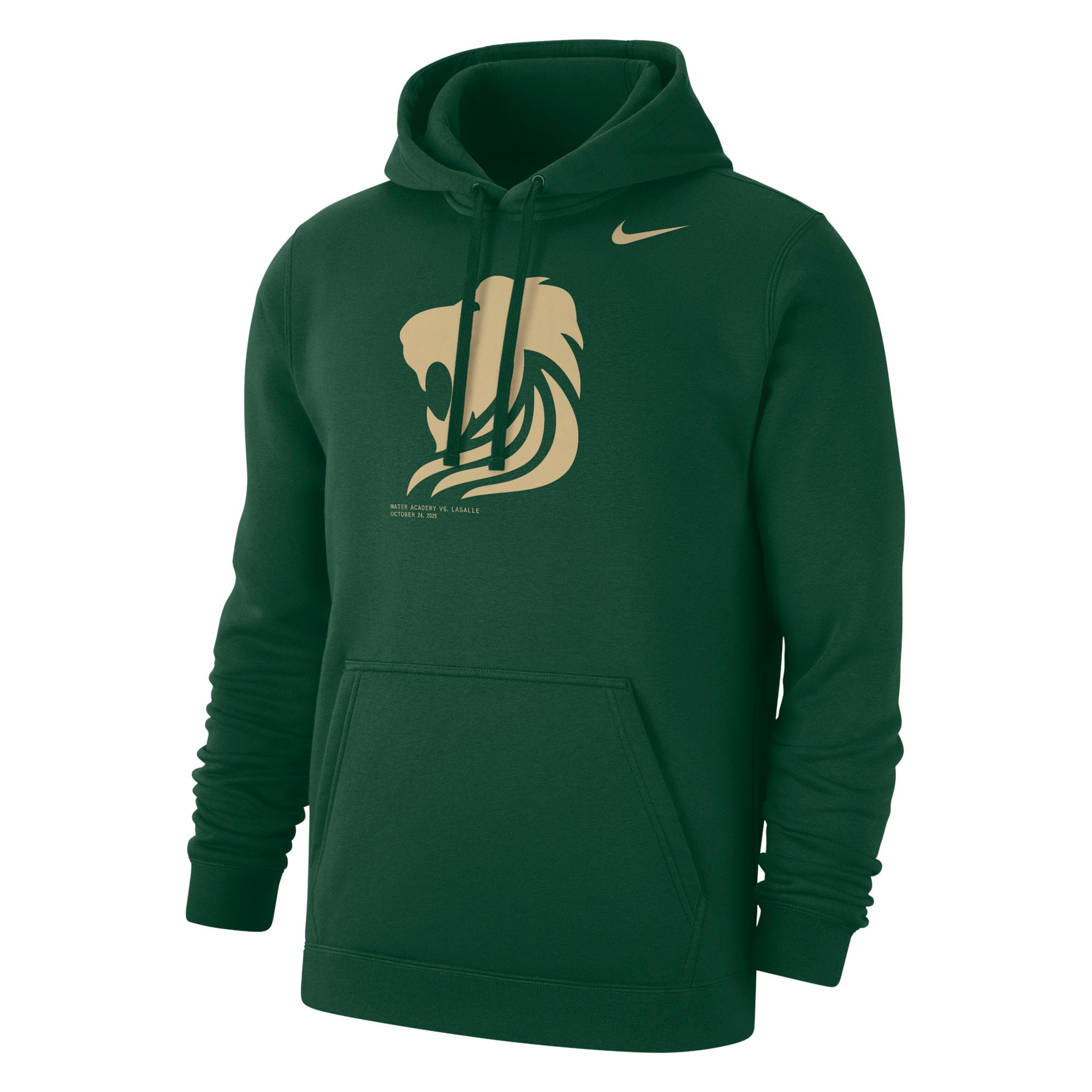 Nike Men's Immaculata La Salle High School Green Club Fleece Pullover Hoodie