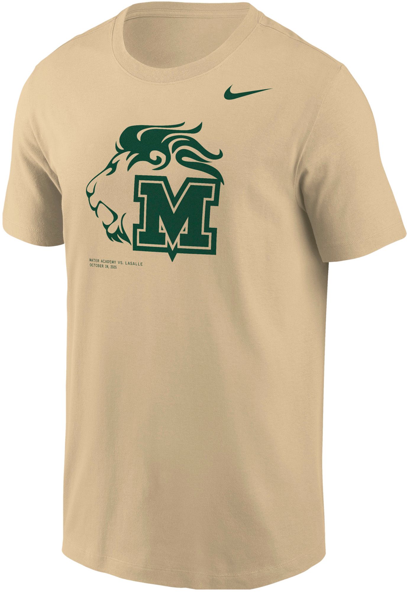 Nike Men's Mater Academy Charter HS Gold Core Cotton T-Shirt