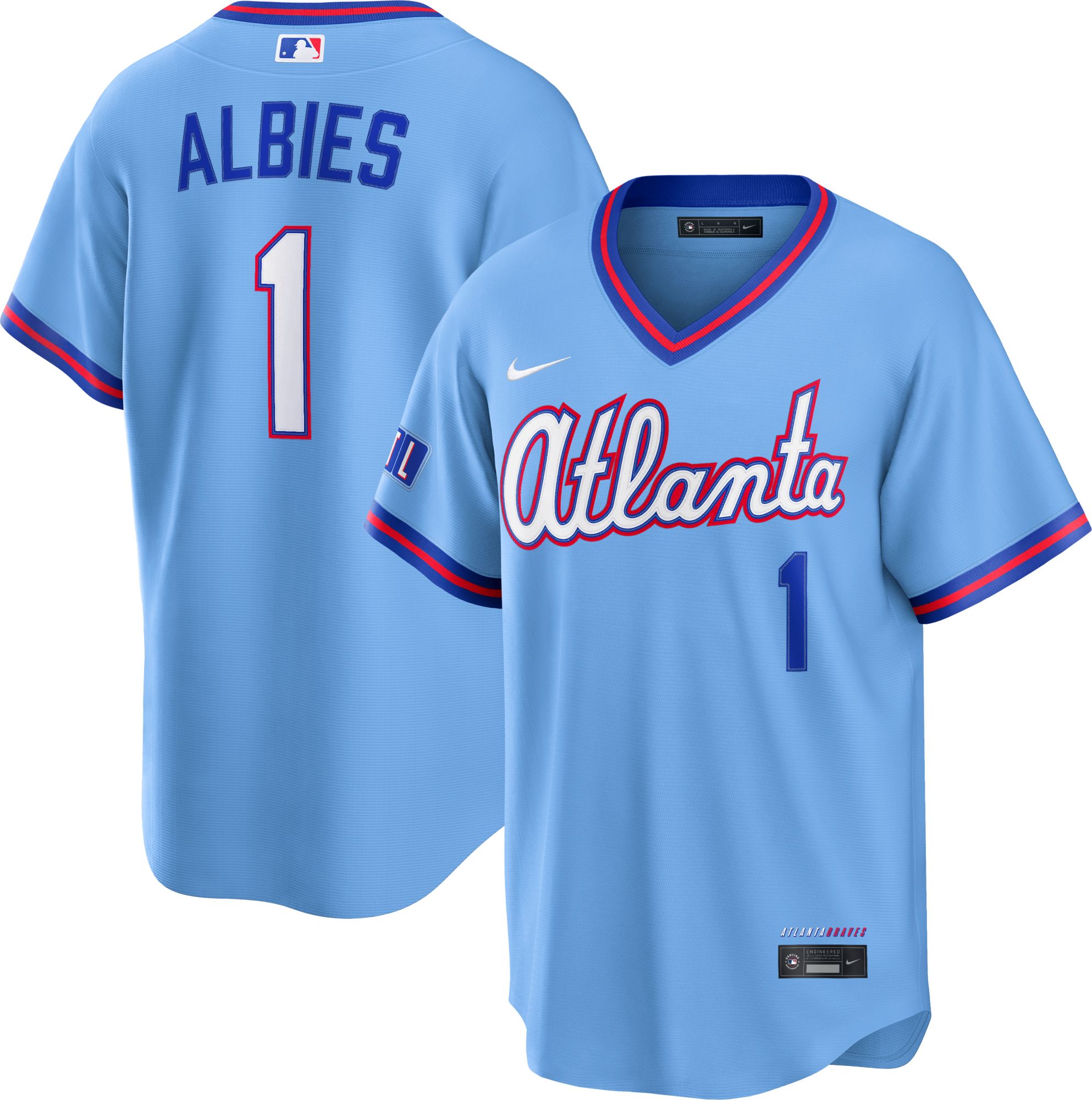 Nike Men's Atlanta Braves Ozzie Albies #1 2026 City Connect Stadium Jersey