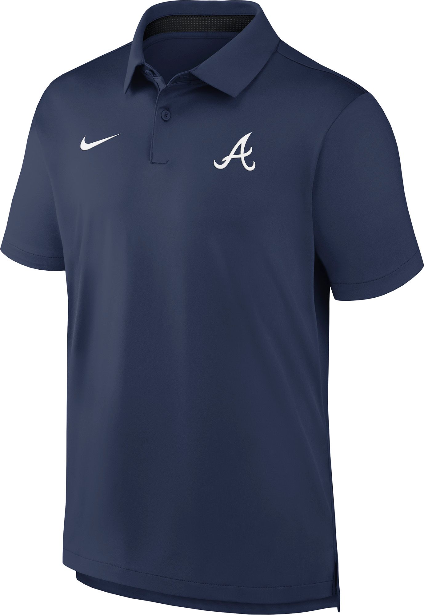 Nike Men's Atlanta Braves Navy Tour Polo
