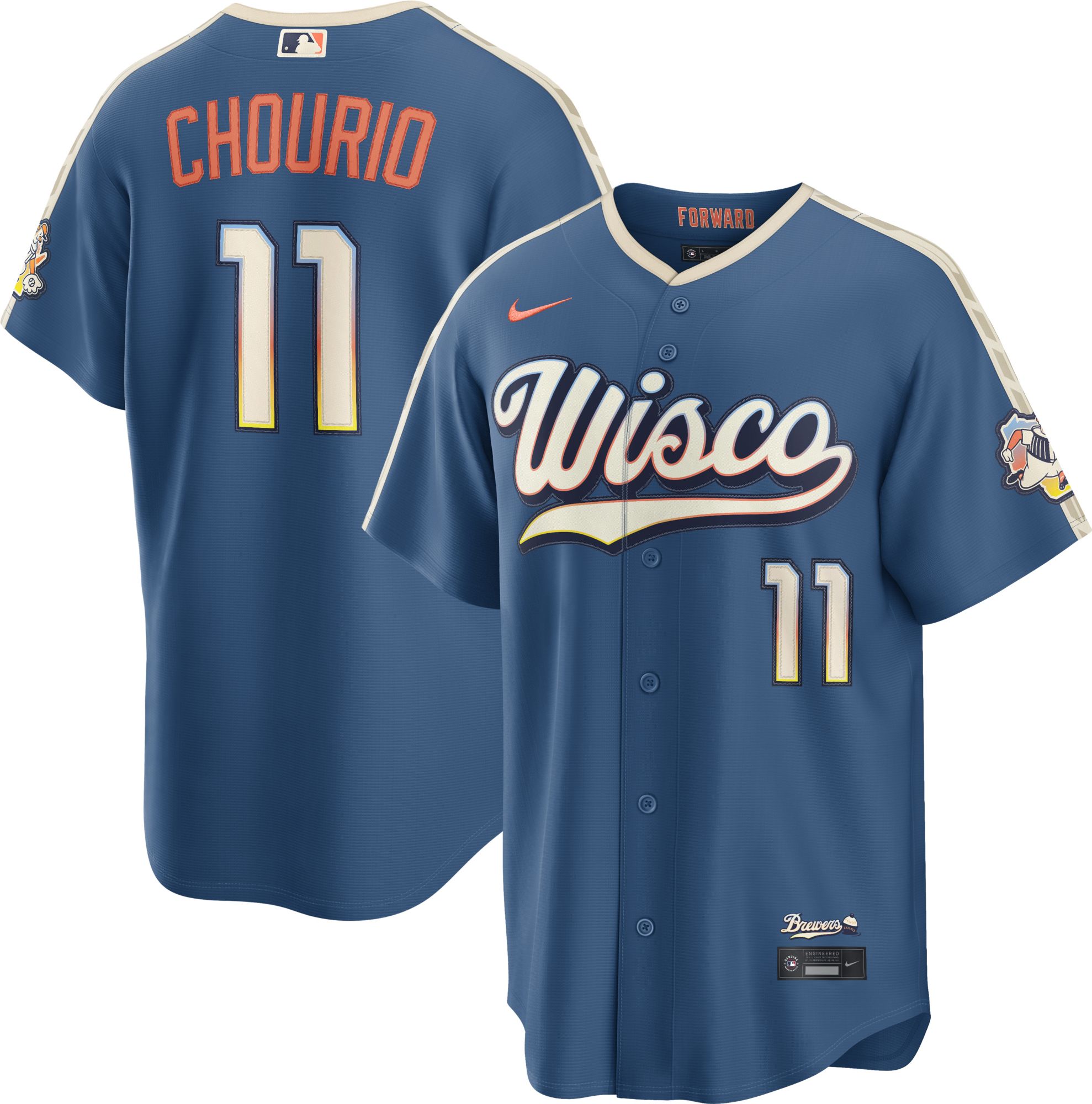 Nike Men's Milwaukee Brewers Jackson Chourio #11 2026 City Connect Stadium Jersey