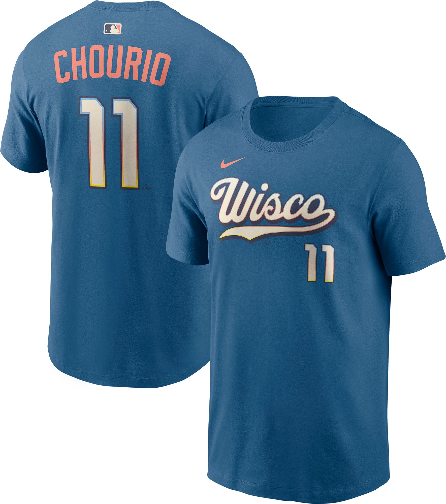 Nike Men's 2026 City Connect Milwaukee Brewers Jackson Chourio #11 T-Shirt