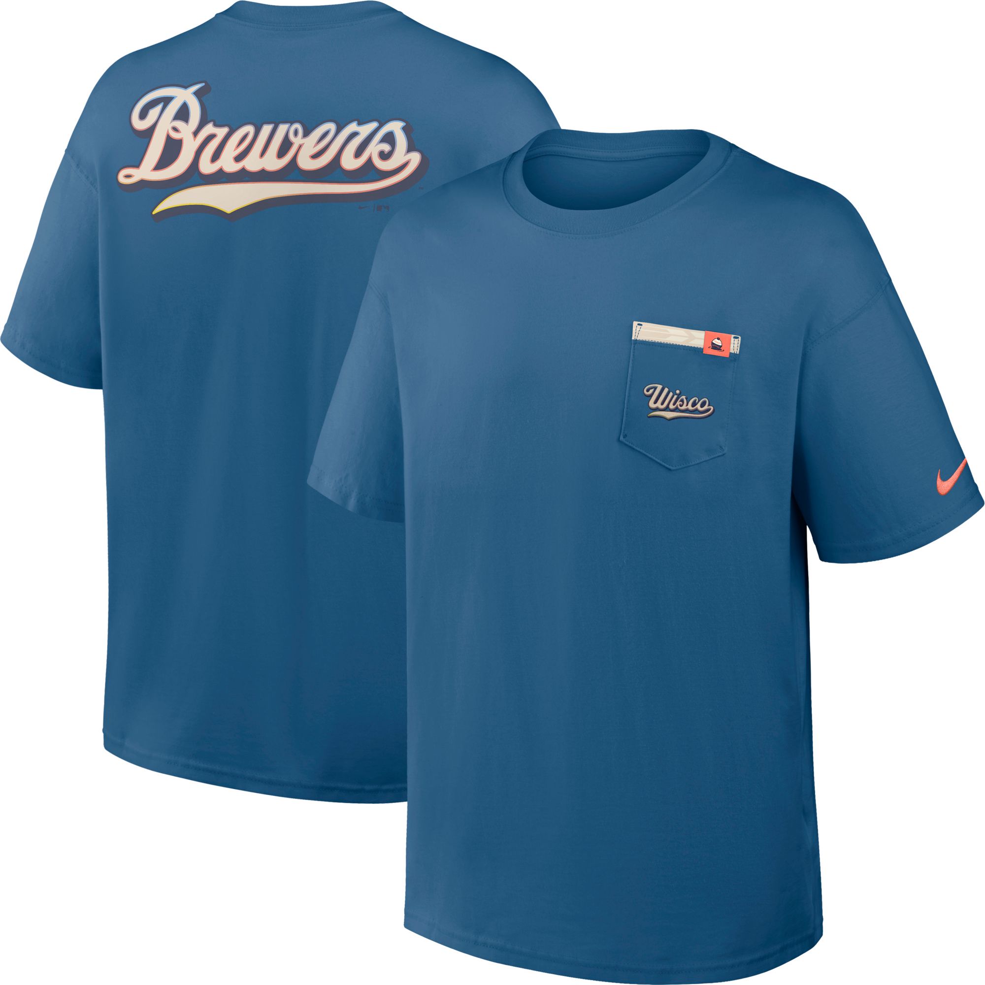 Nike Men's Milwaukee Brewers 2026 City Connect Max90 Pocket T-Shirt