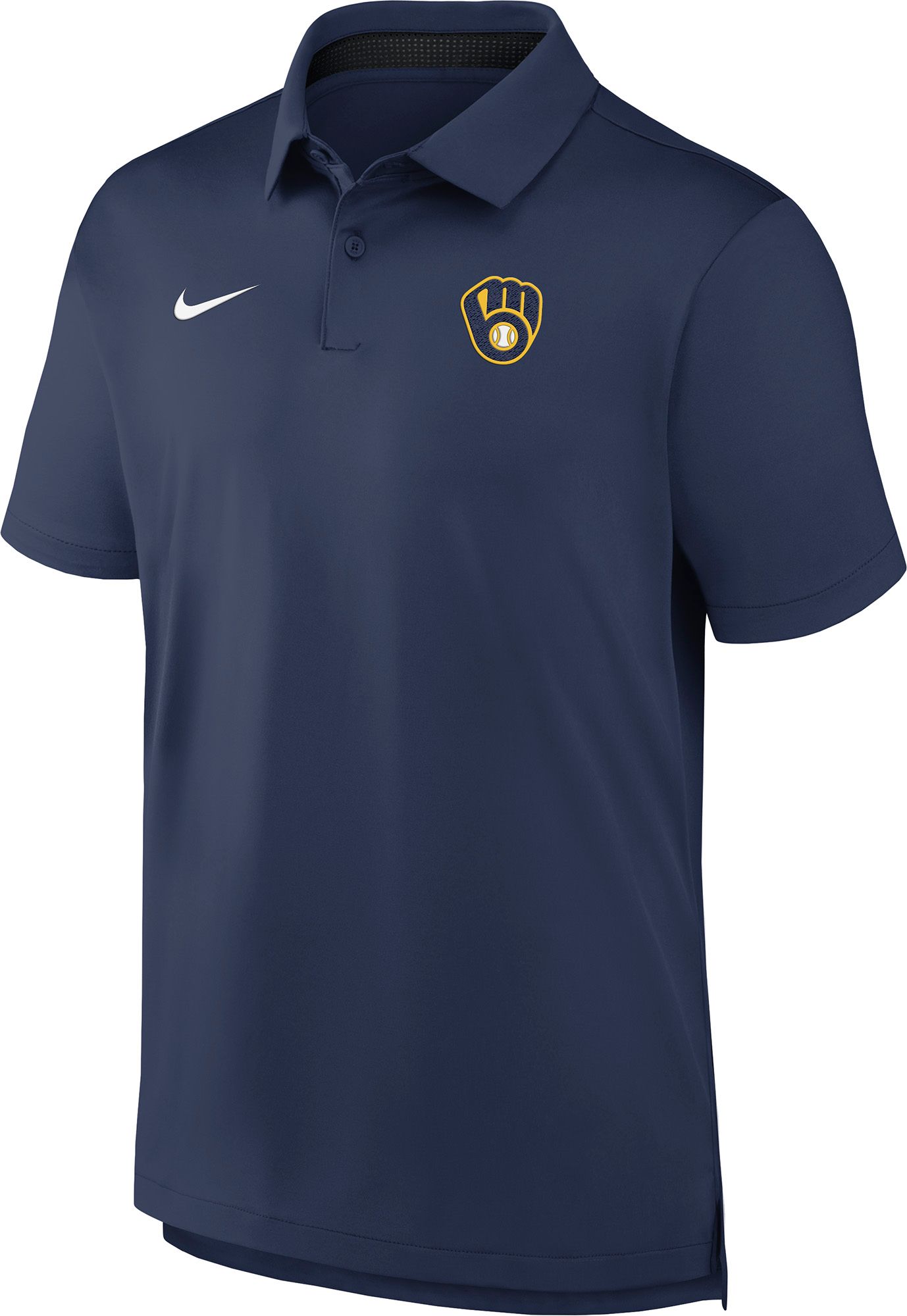 Nike Men's Milwaukee Brewers Navy Tour Polo