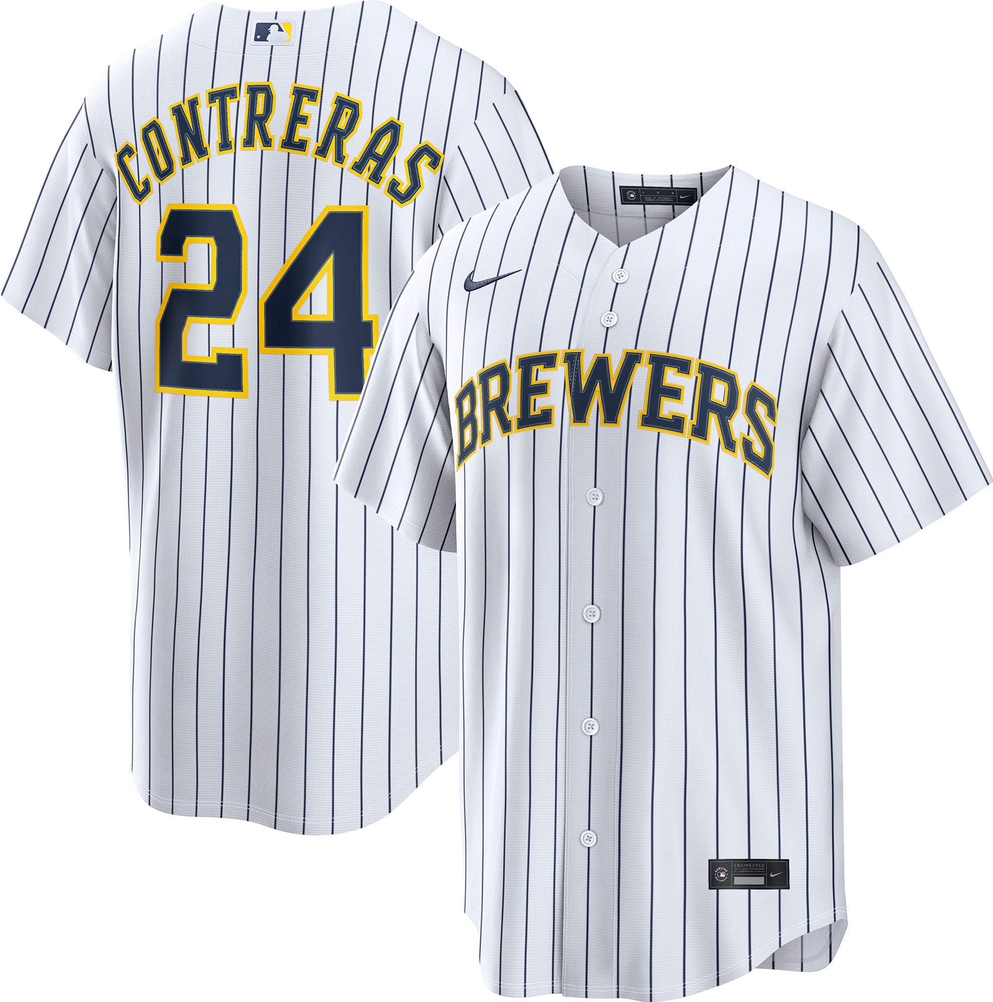 Nike Men's Milwaukee Brewers William Contreras #24 Alternate Jersey