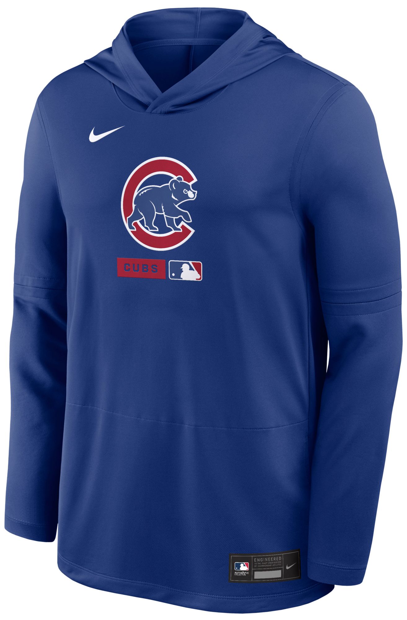Nike Men's Chicago Cubs Blue Authentic Collection Lightweight Hoodie