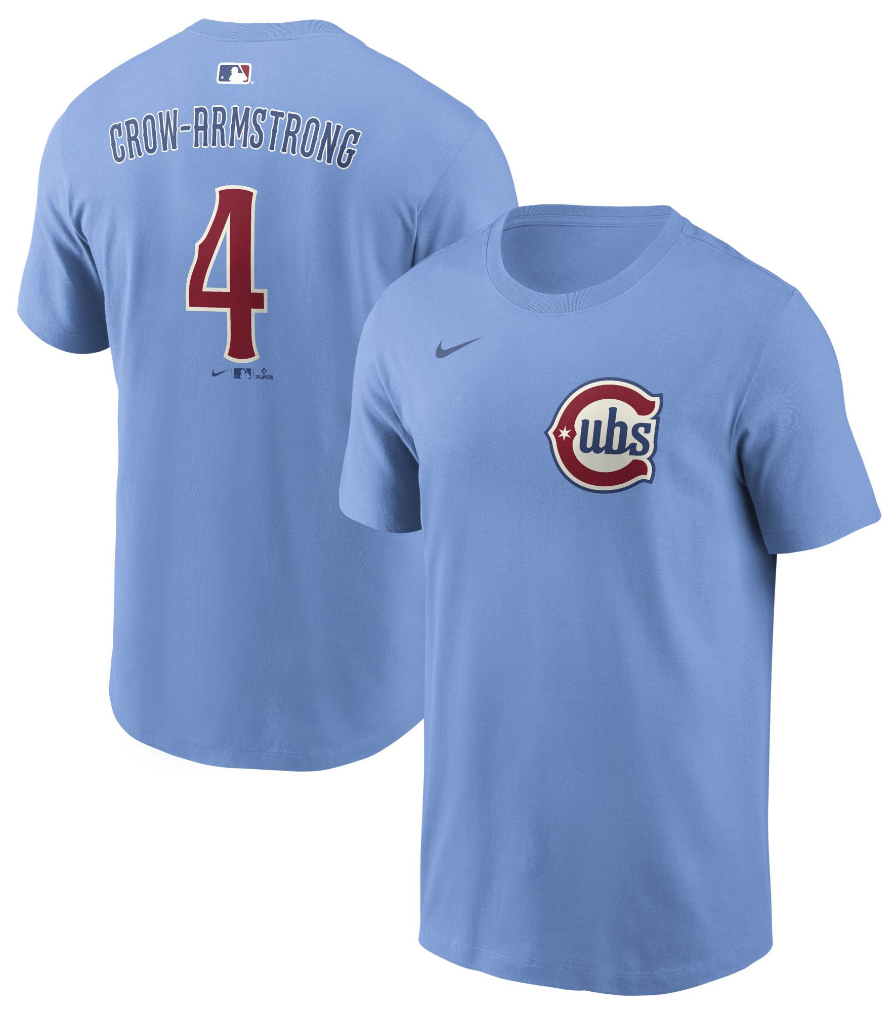 Nike Men's Chicago Cubs Pete Crow-Armstrong #4 Blue Alternate T-Shirt