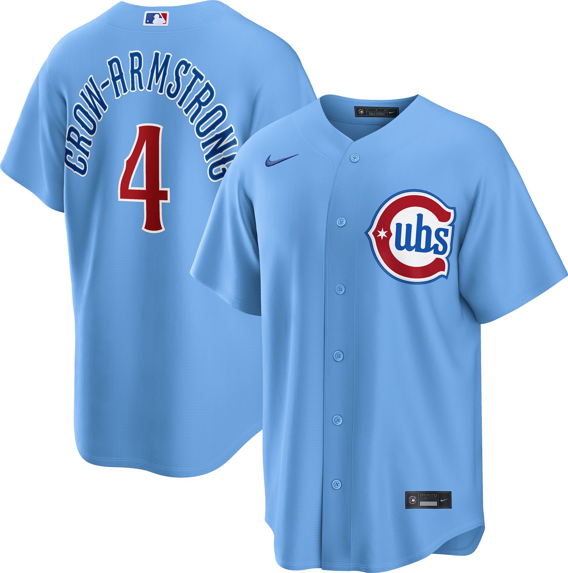 Nike Men's Chicago Cubs Blue Pete Crow-Armstrong #4 Alternate Replica Jersey