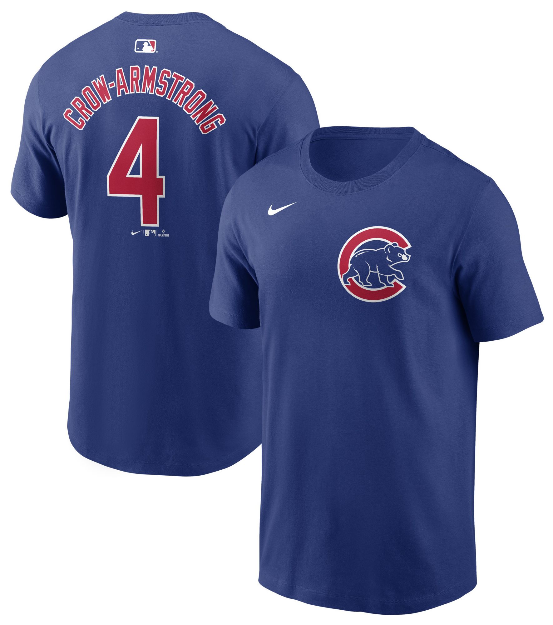 Nike Men's Chicago Cubs Pete Crow Armstrong #4 Blue Home T-Shirt