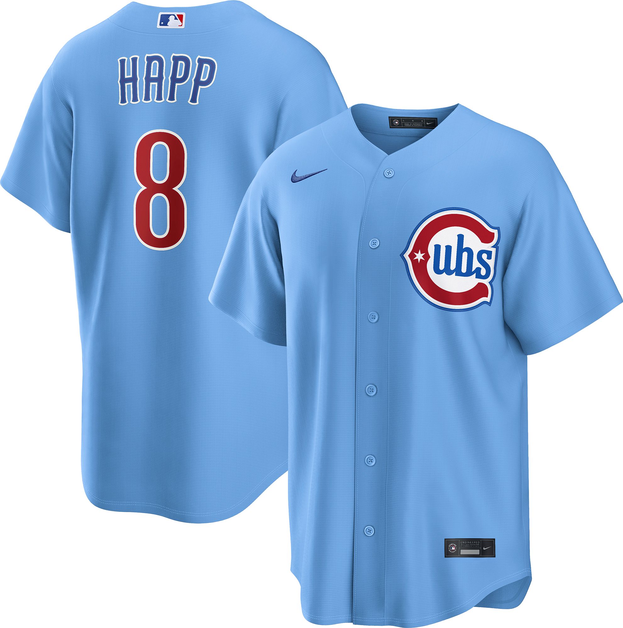 Nike Men's Chicago Cubs Blue Ian Happ #8 Alternate Replica Jersey