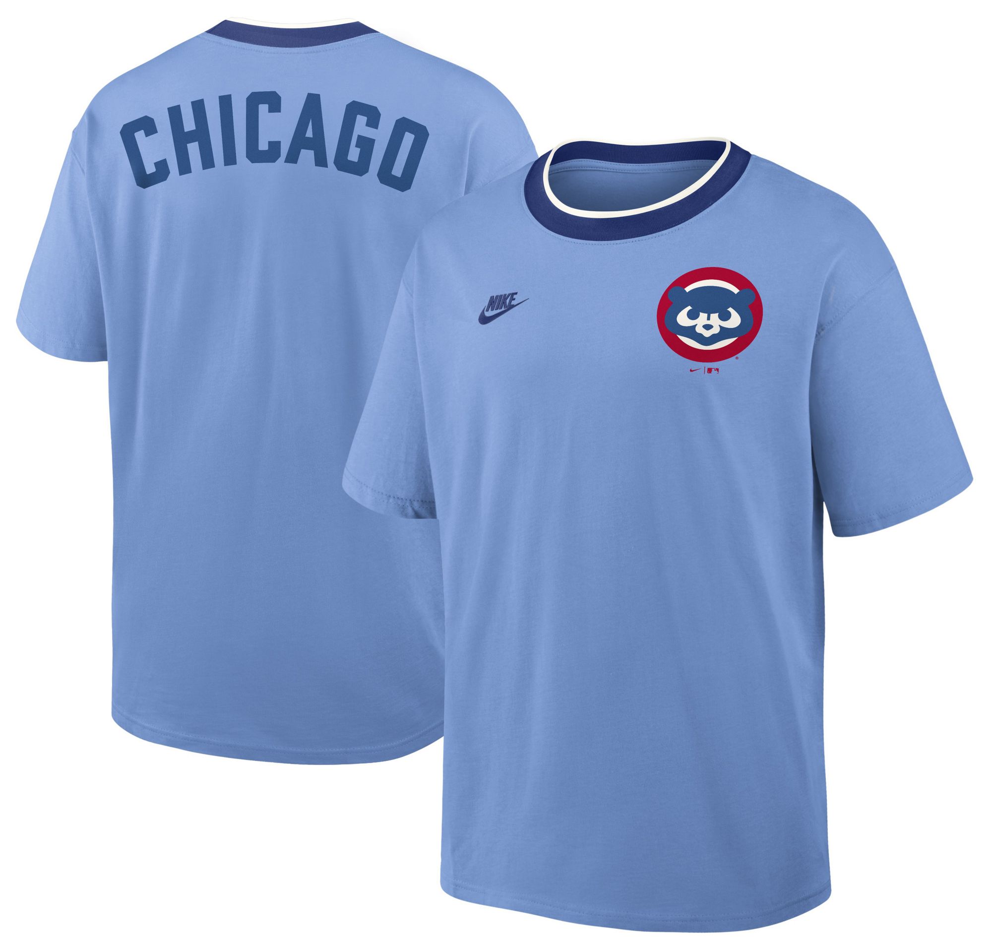 Nike Men's Chicago Cubs Blue Cooperstown Air Fit T-Shirt