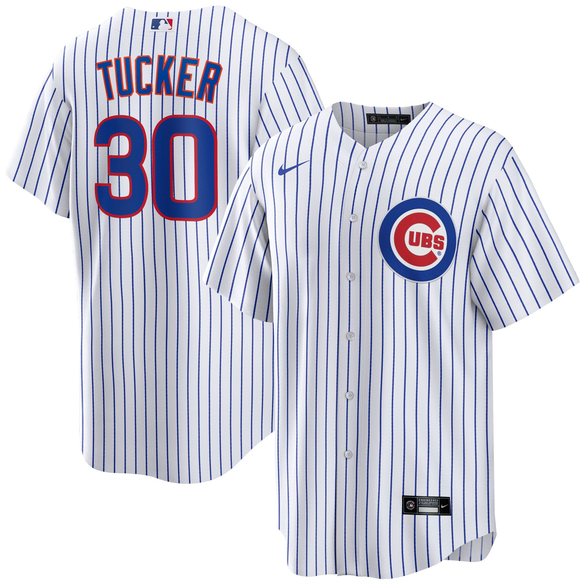 MLB Men's Chicago Cubs Kyle Tucker #30 White Replica Jersey