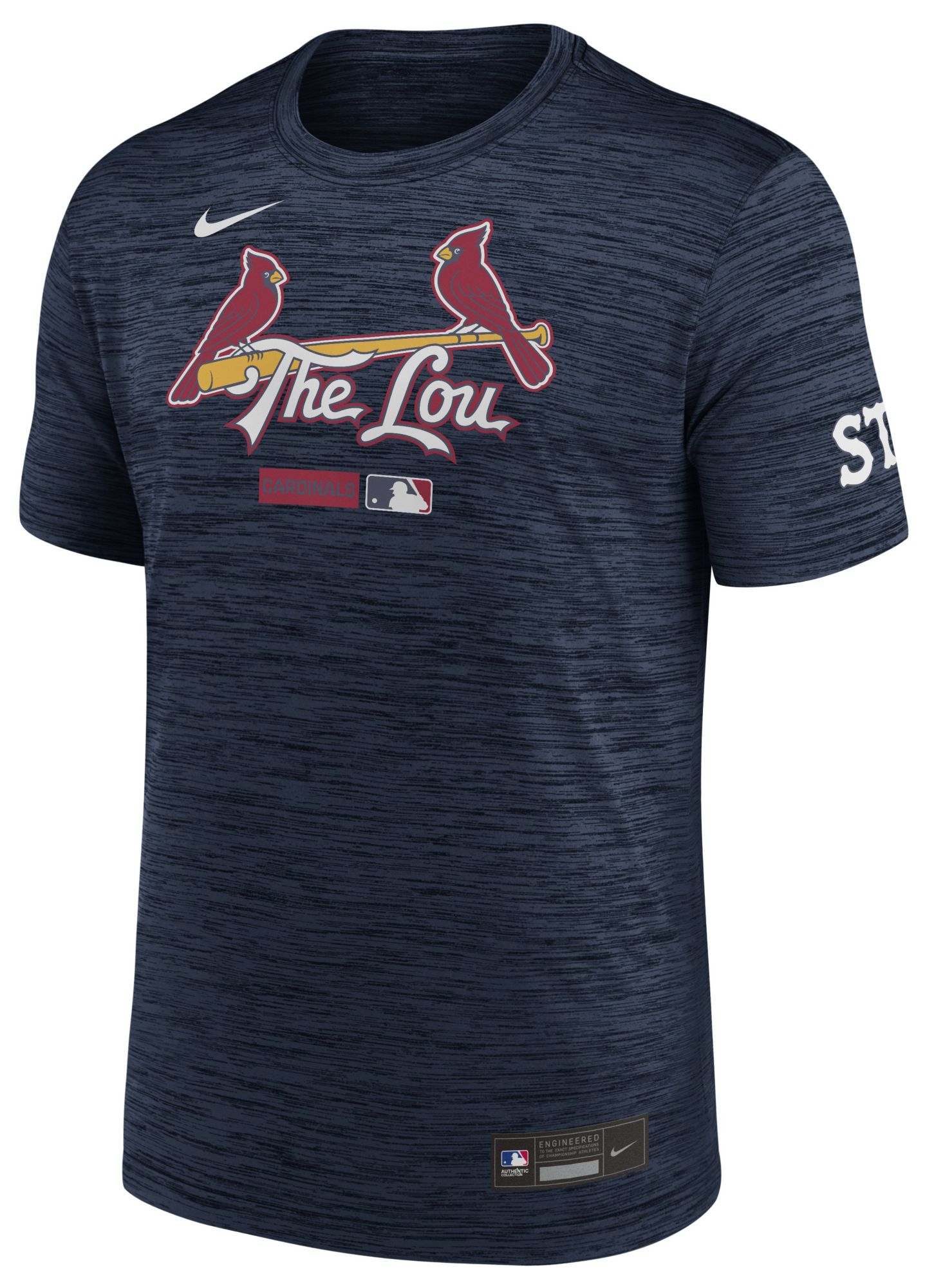 Nike Men's City Connect St. Louis Cardinals Authentic Collection Velocity T-Shirt