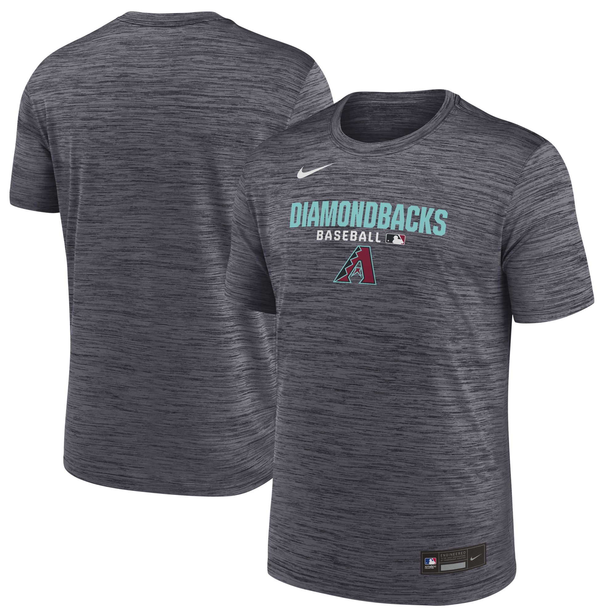 Nike Men's Arizona Diamondbacks Black Authentic Collection Velocity T-Shirt