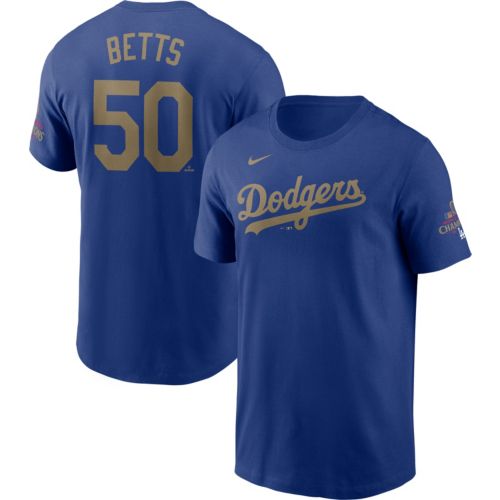 Nike Men's Los Angeles Dodgers Mookie Betts #50 2025 Gold