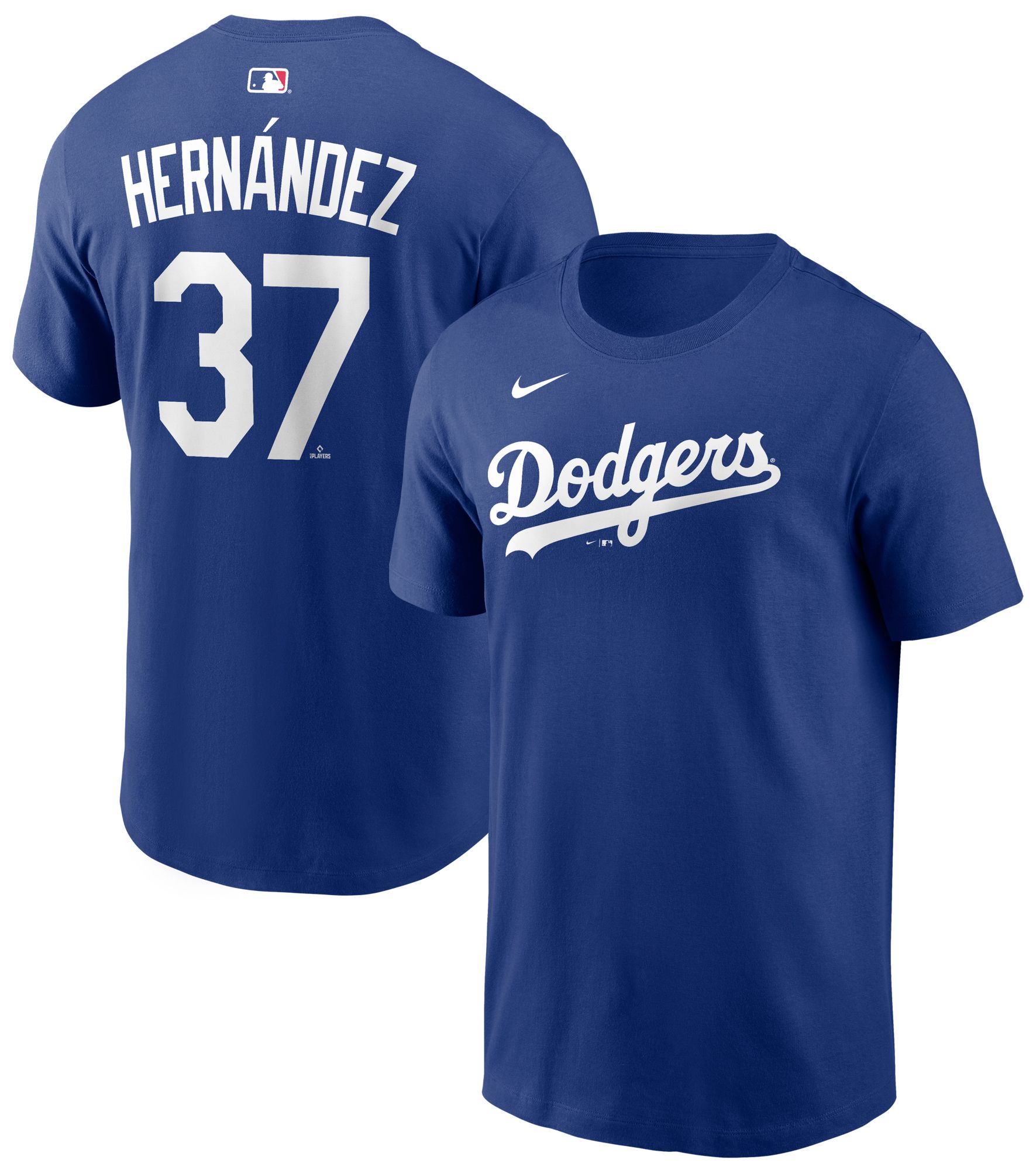 Nike Men's Los Angeles Dodgers Teoscar Hernández #37 Blue Home T-Shirt