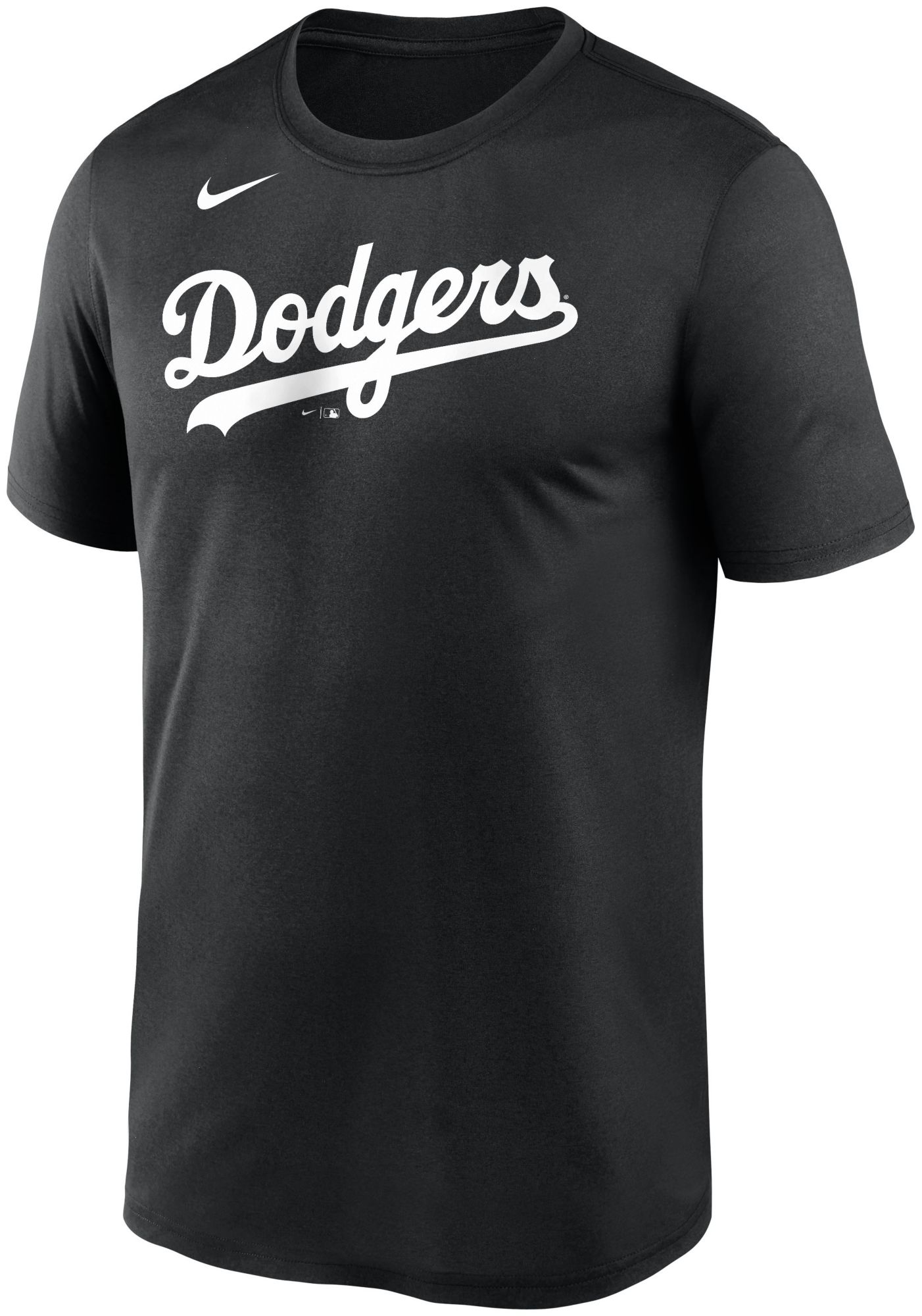 Nike Men's Los Angeles Dodgers Black Wordmark Legend T-Shirt