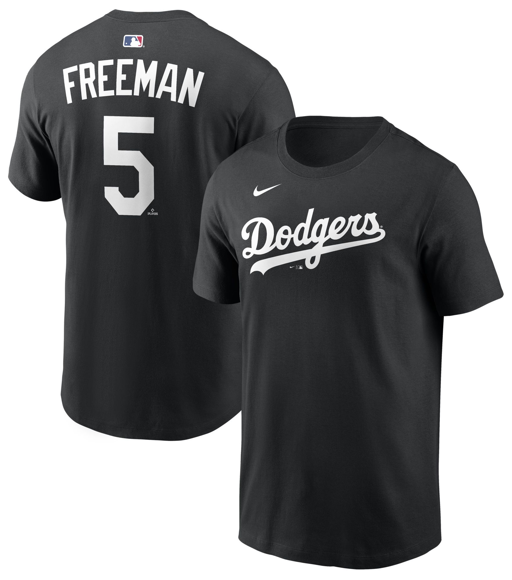 Nike Men's Los Angeles Dodgers Freddie Freeman #5 Black Home T-Shirt