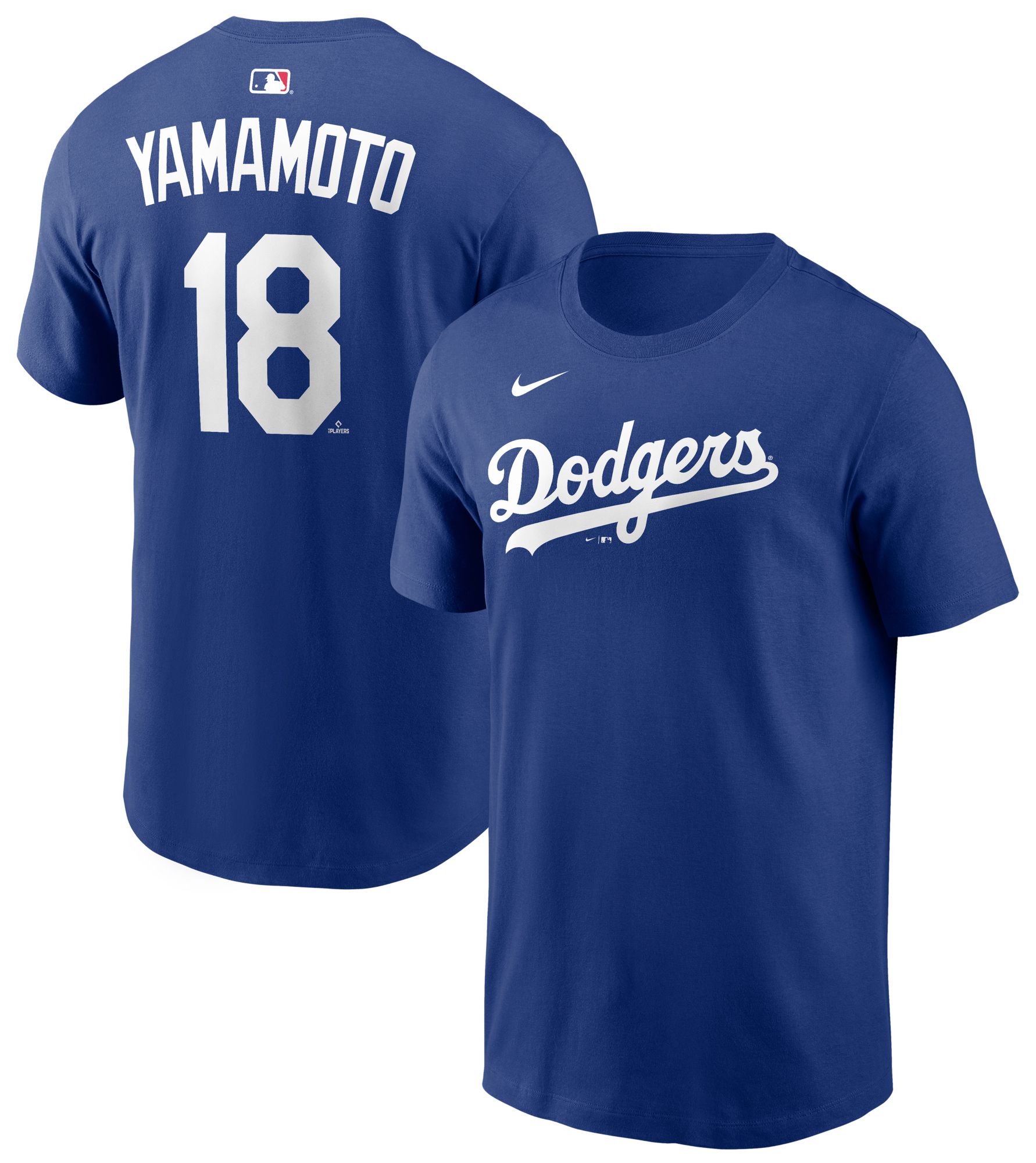 Nike Men's Los Angeles Dodgers Yoshinobu Yamamoto #18 Blue Home T-Shirt