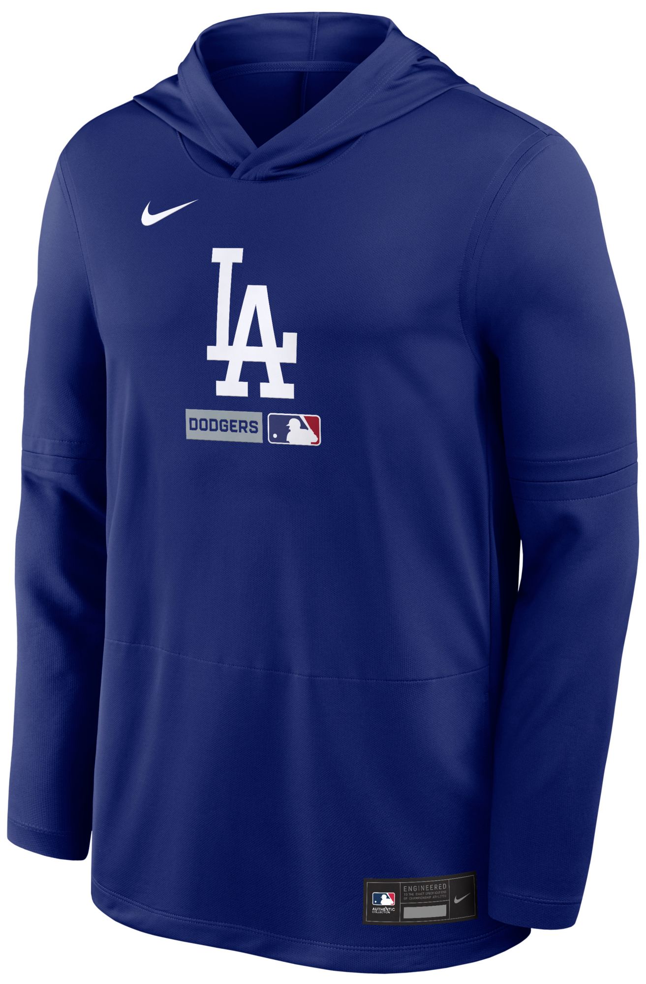 Nike Men's Los Angeles Dodgers Black Authentic Collection Lightweight Hoodie