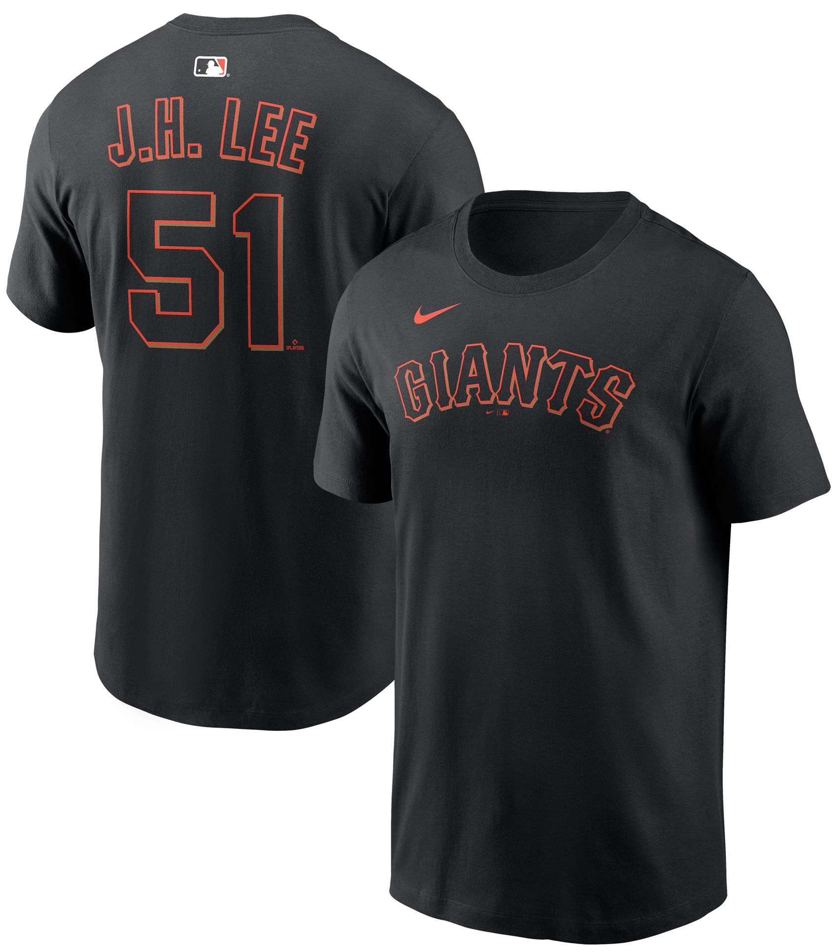Nike Men's San Francisco Giants Jung Hoo Lee #51 Black Home T-Shirt