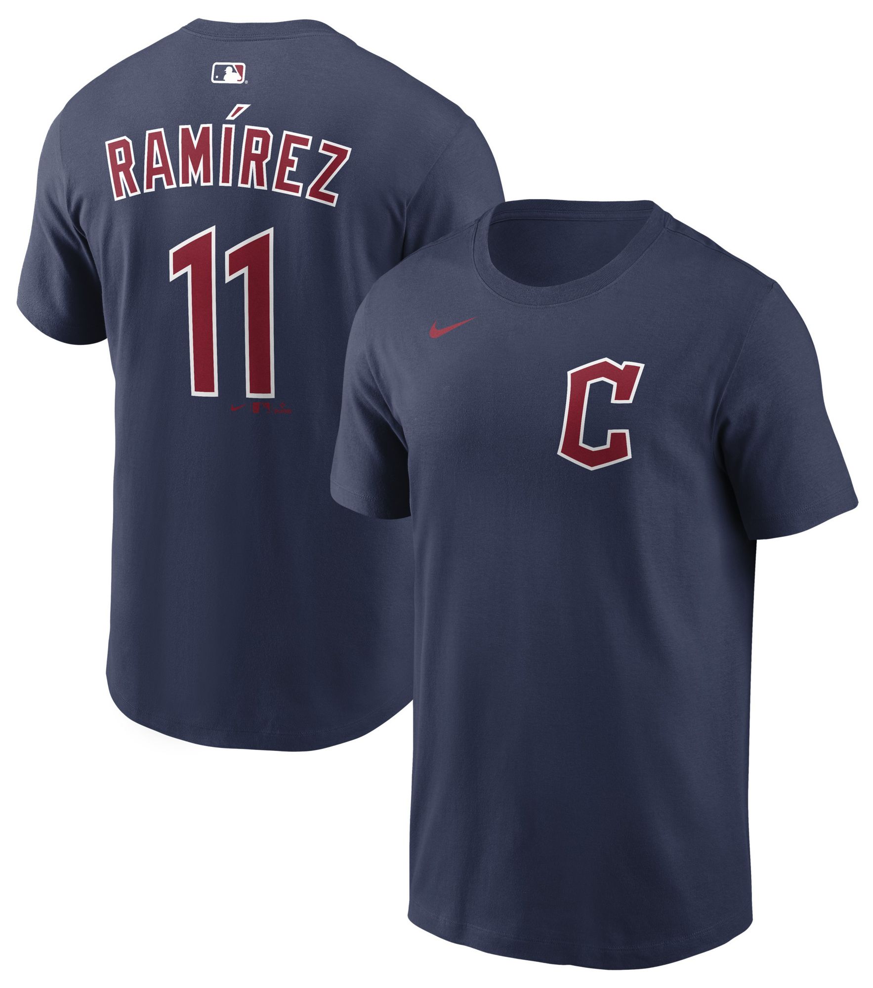 Nike Men's Cleveland Guardians José Ramírez #11 Navy Alternate T-Shirt