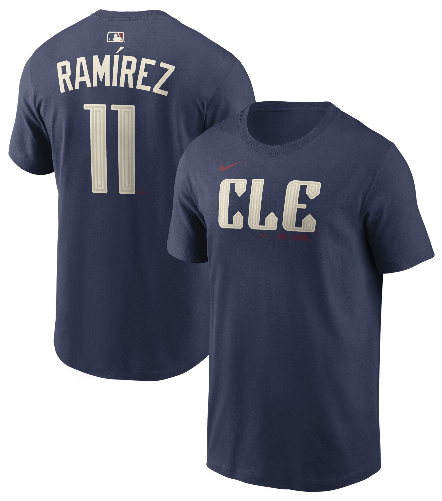Nike Men's City Connect Cleveland Guardians Jose Ramirez #11 T-Shirt