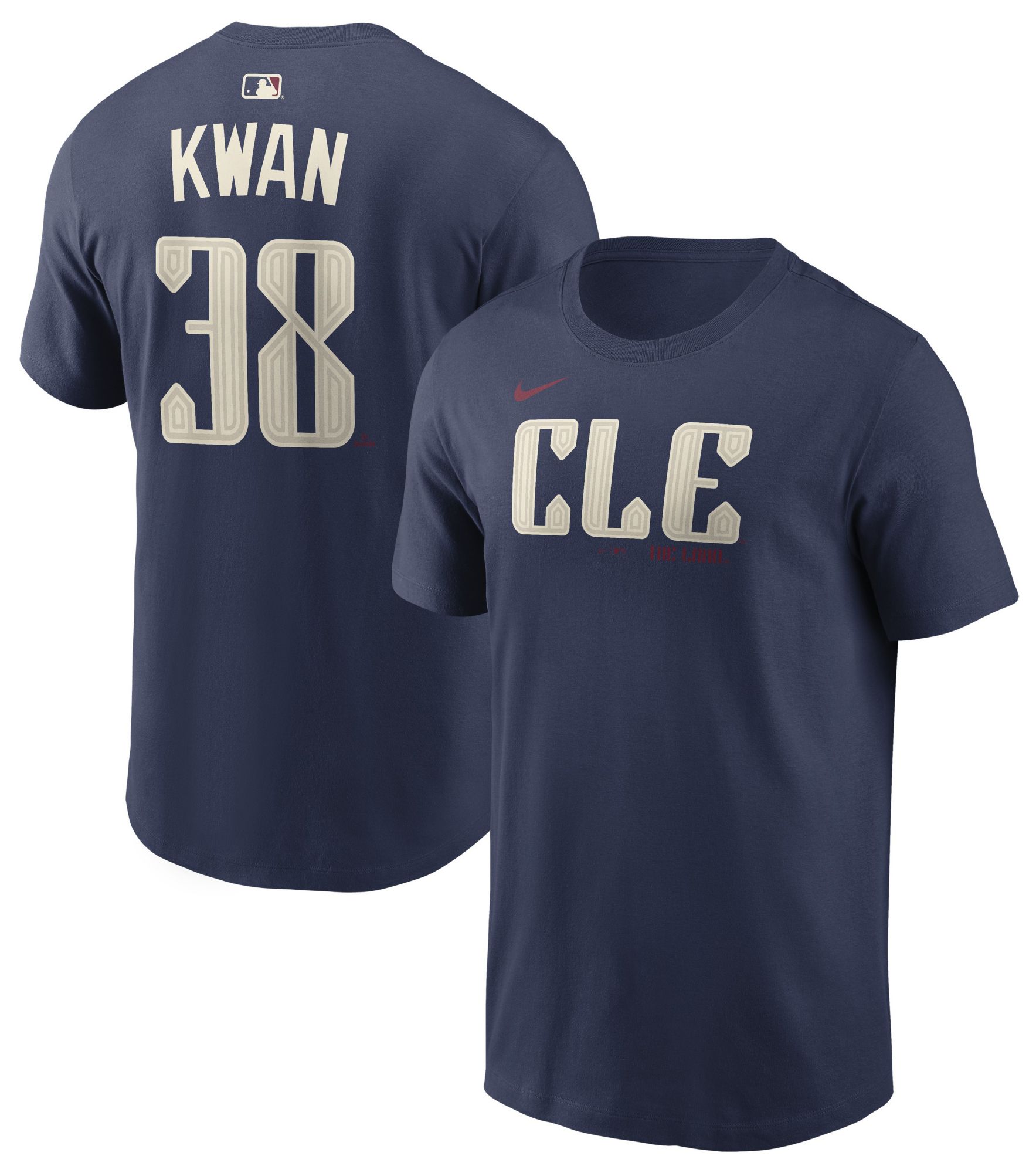 Nike Men's City Connect Cleveland Guardians Steven Kwan #38 T-Shirt