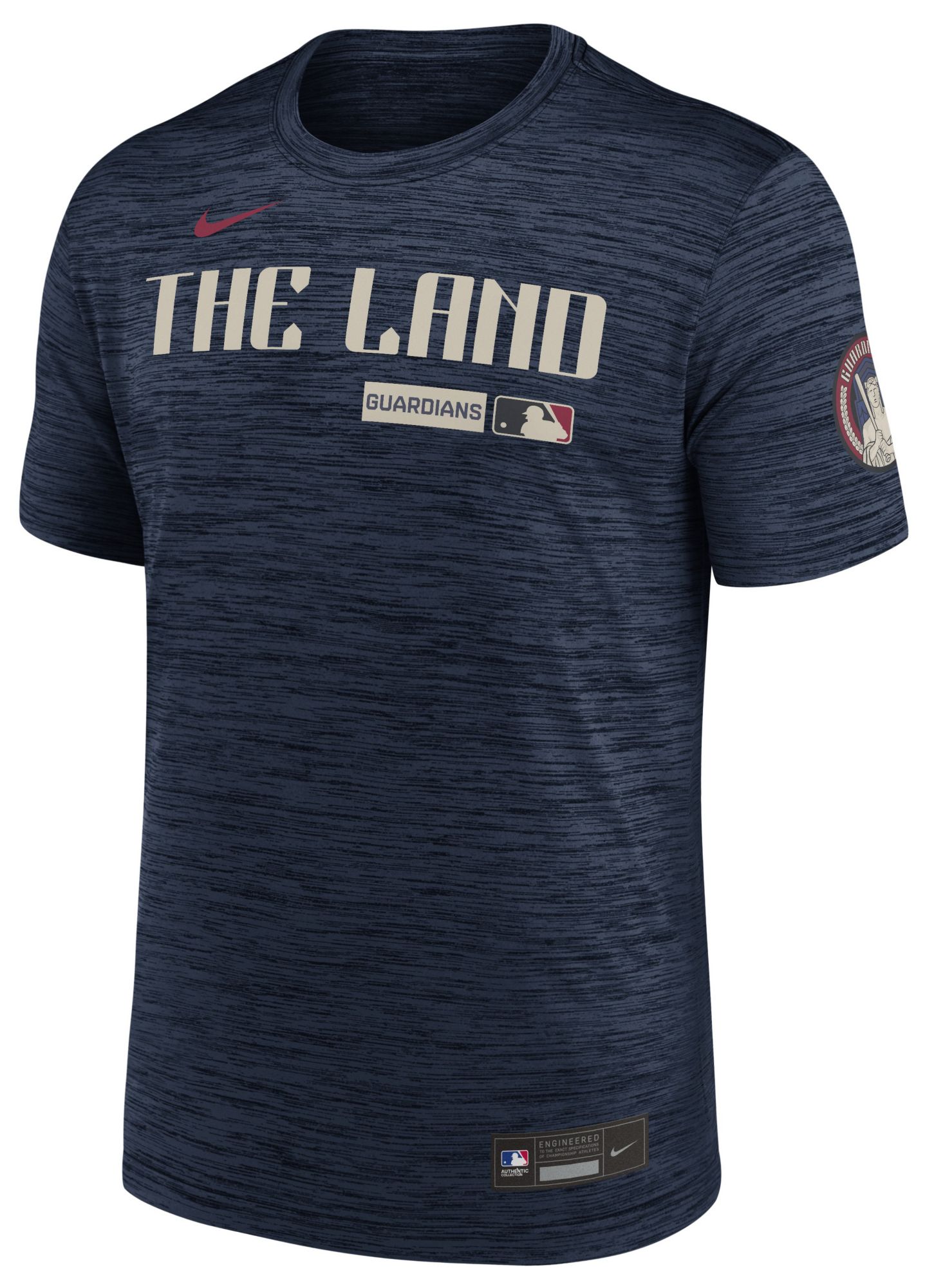 Nike Men's City Connect Cleveland Guardians Authentic Collection Velocity T-Shirt