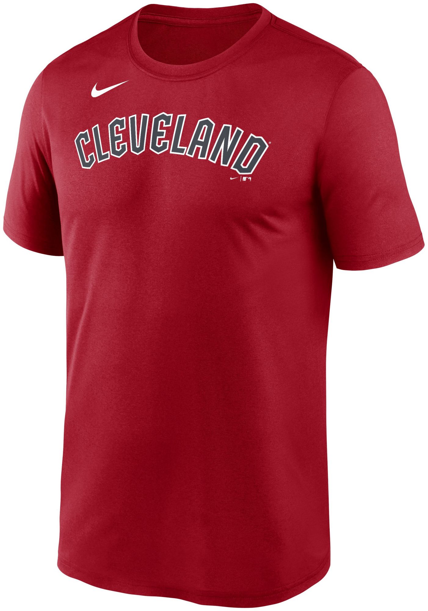 Nike Men's Cleveland Guardians Red Wordmark Legend T-Shirt