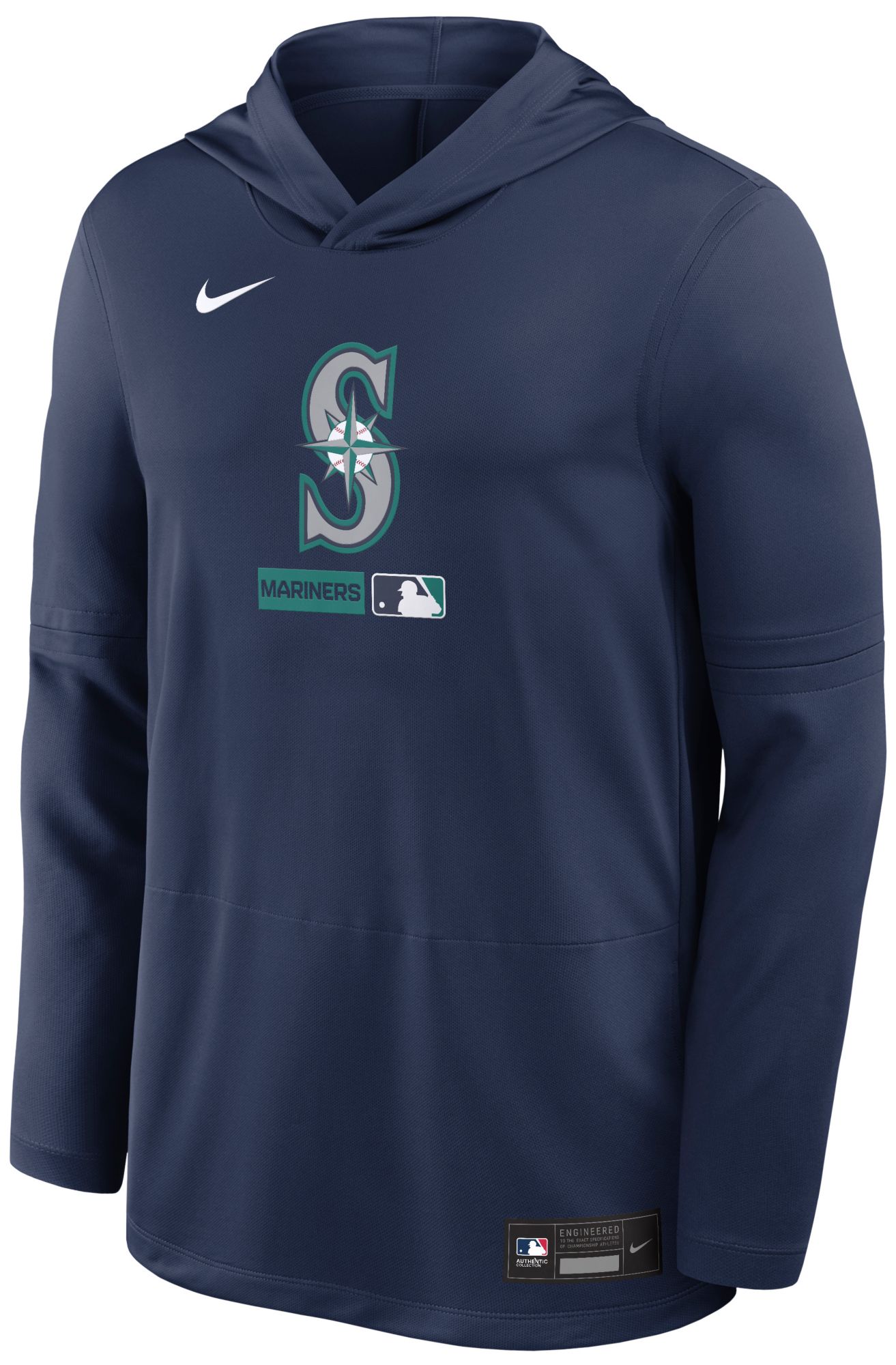 Nike Men's Seattle Mariners Blue Authentic Collection Lightweight Hoodie