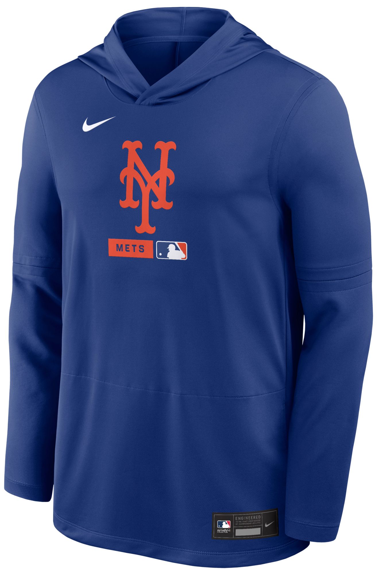 Nike Men's New York Mets Black Authentic Collection Lightweight Hoodie