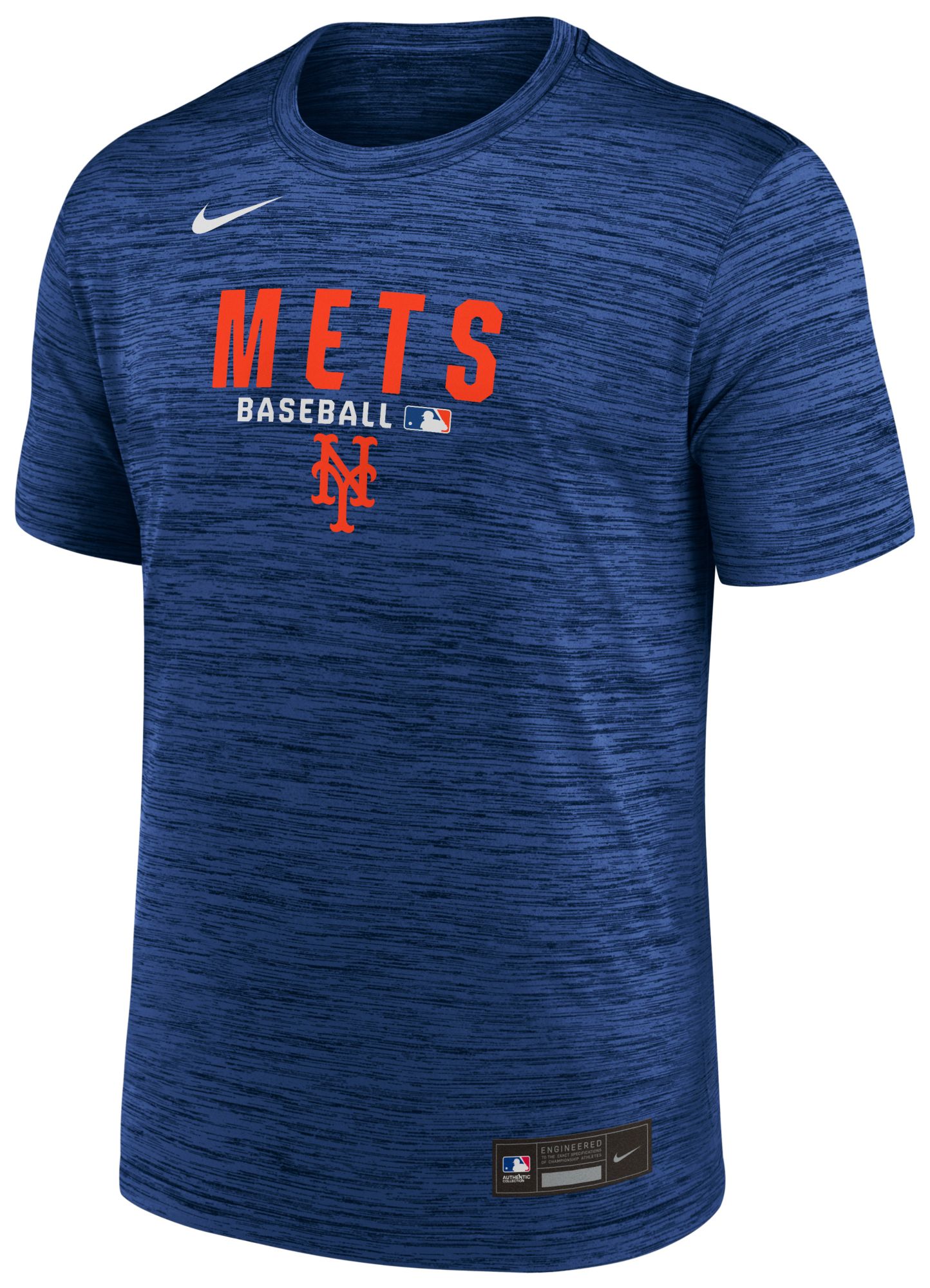 Nike Men's New York Mets Blue Authentic Collection Velocity T-Shirt