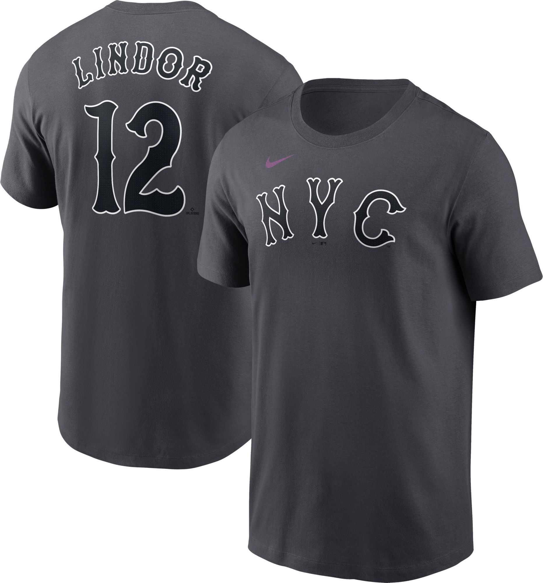 Nike Men's New York Mets City Connect Francisco Lindor #12 T-Shirt