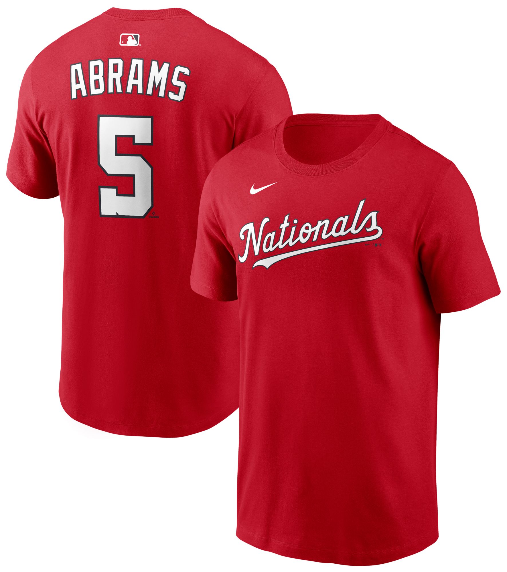 Nike Men's Washington Nationals CJ Abrams #5 Red Home T-Shirt